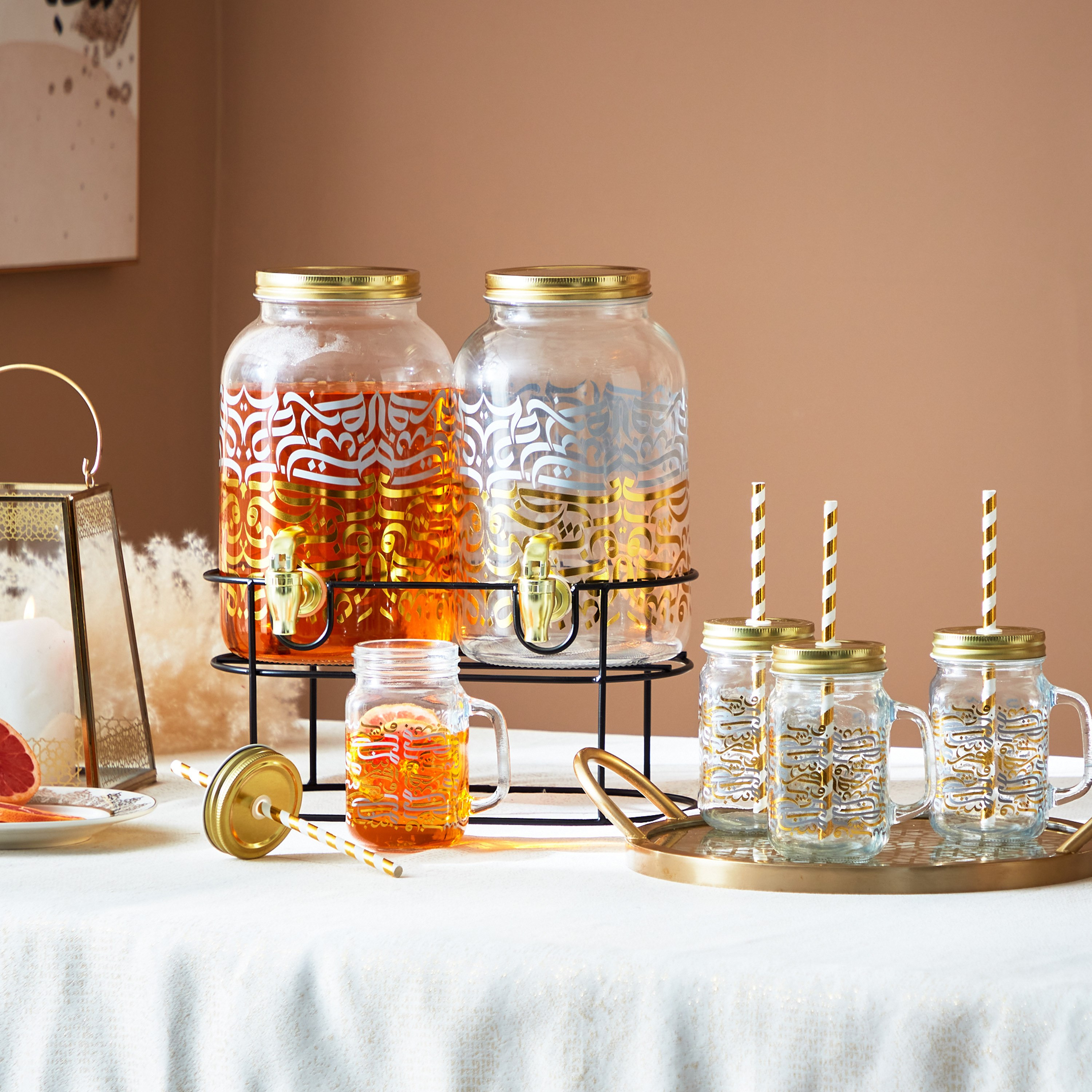 طقم جرة ماسون 4 قطع كاليجرافي - 450 مل-hbxhomeware-hbxkitchen-image-5