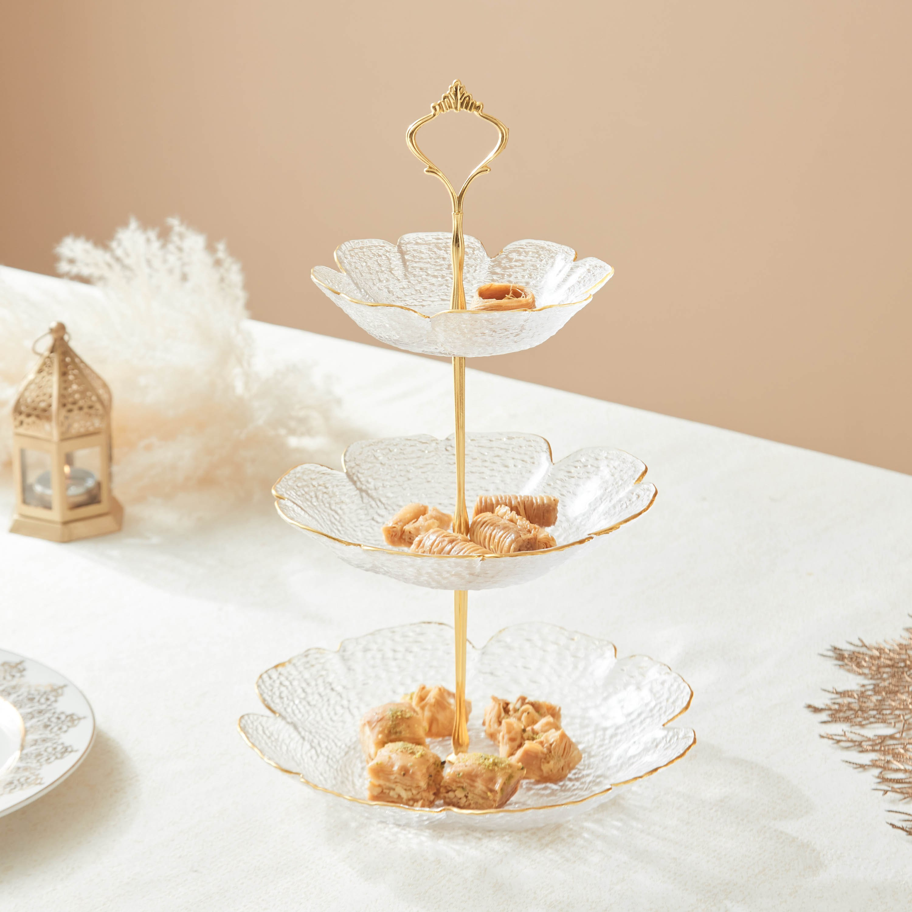 Festal 3-Tier Deep Glass Serving Platter-hbxdecorandfurnishings-tabletop-serveware-image-1