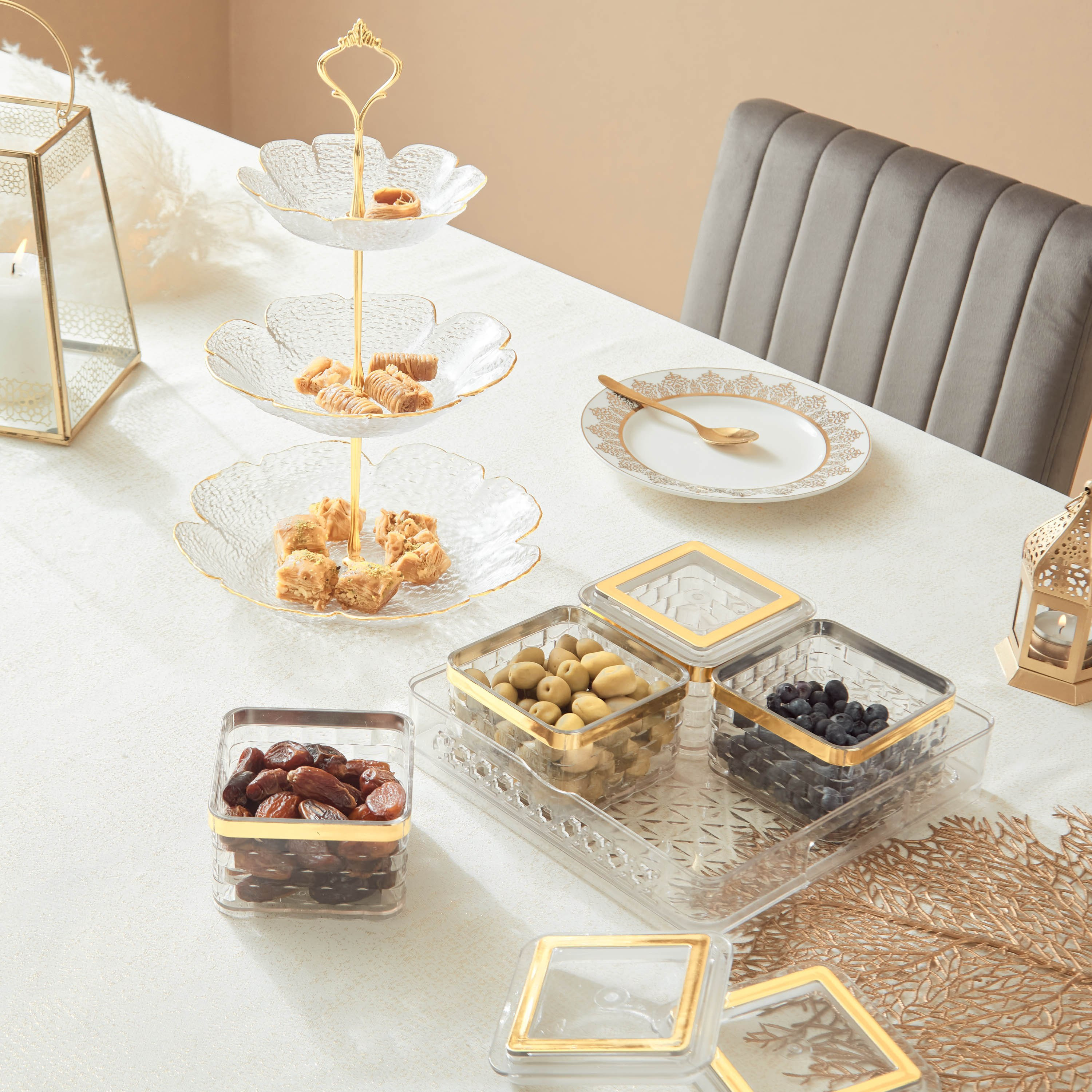Festal 3-Tier Deep Glass Serving Platter-hbxdecorandfurnishings-tabletop-serveware-image-5