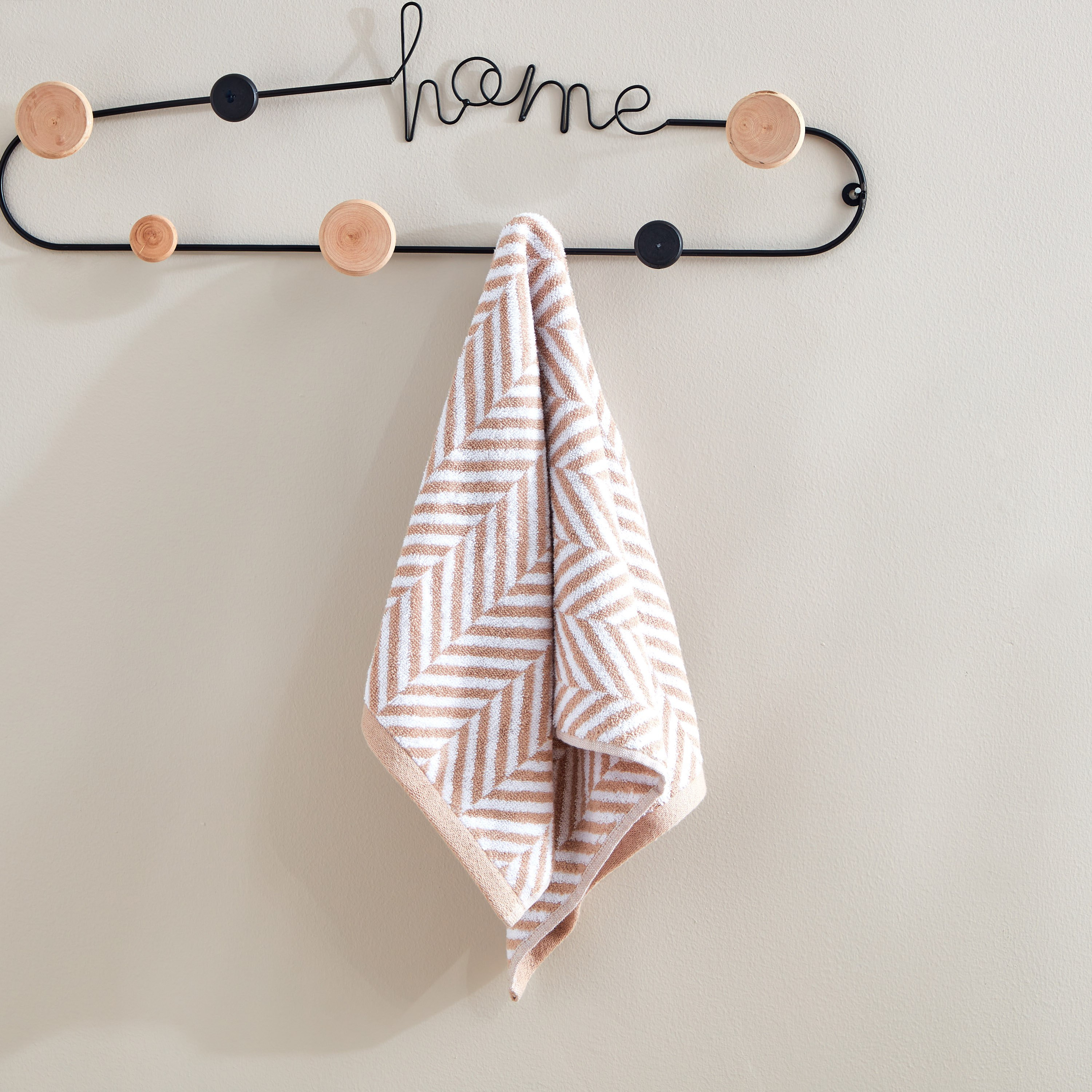 منشفة يد قطن منقوشة من ريو - 40x70 سم-hbxbathroom-bathroomtextiles-image-1