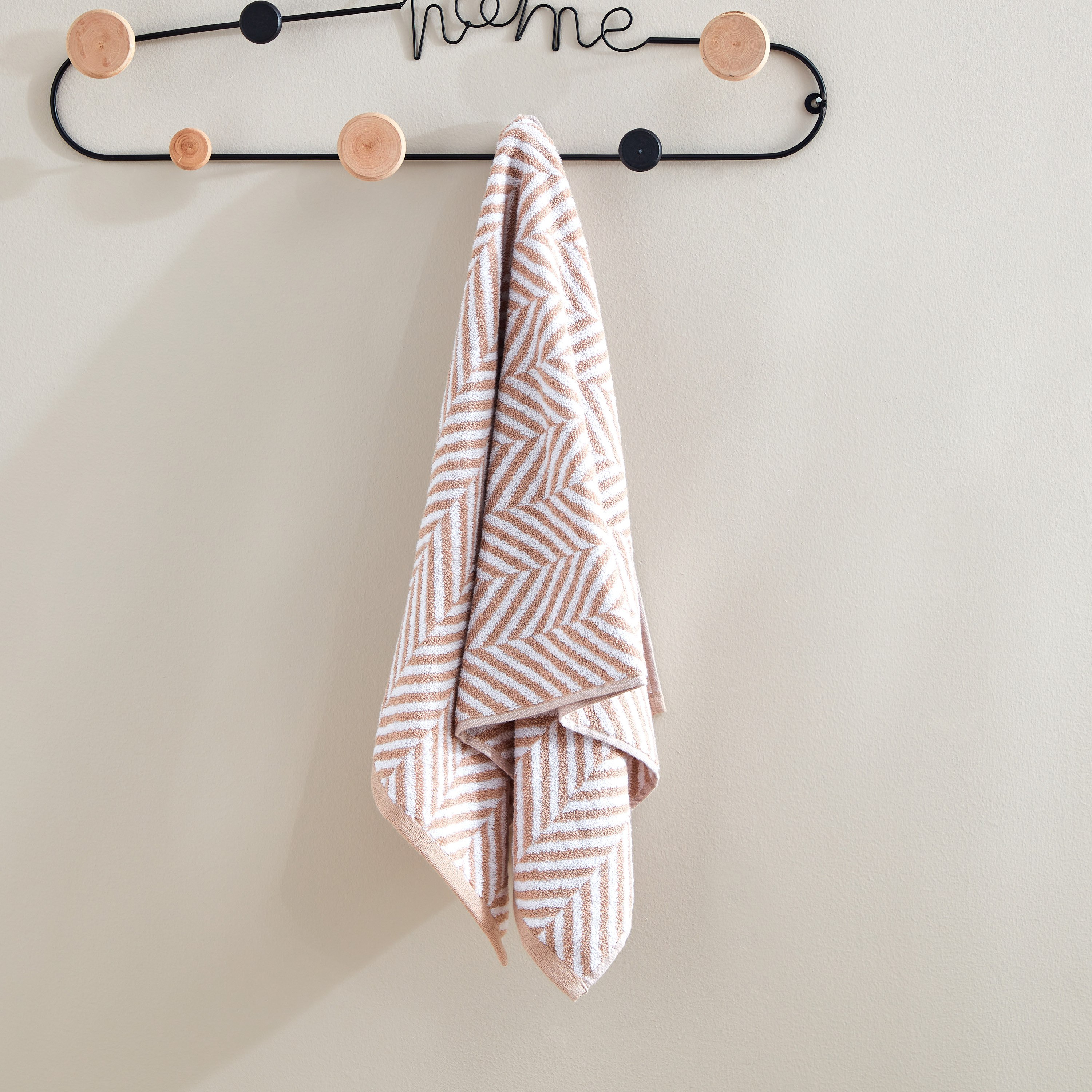 منشفة يد قطن منقوشة من ريو - 50x90 سم-hbxbathroom-bathroomtextiles-image-1
