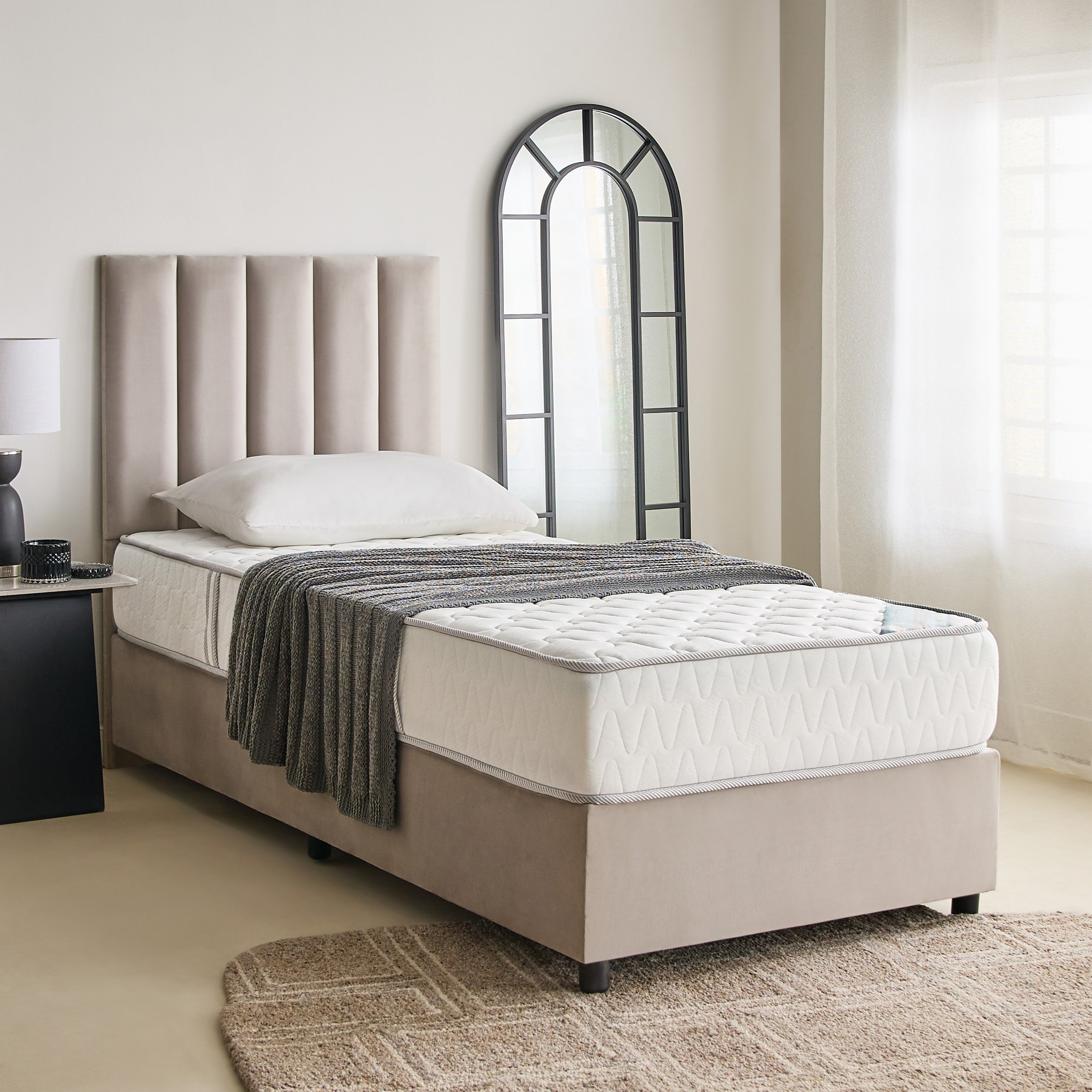SleepNest-iPrestige Visco Soft Bonnell Spring Single Mattress - 90x200x23 cm-hbxfurniture-bedroom-mattresses-single-image-9