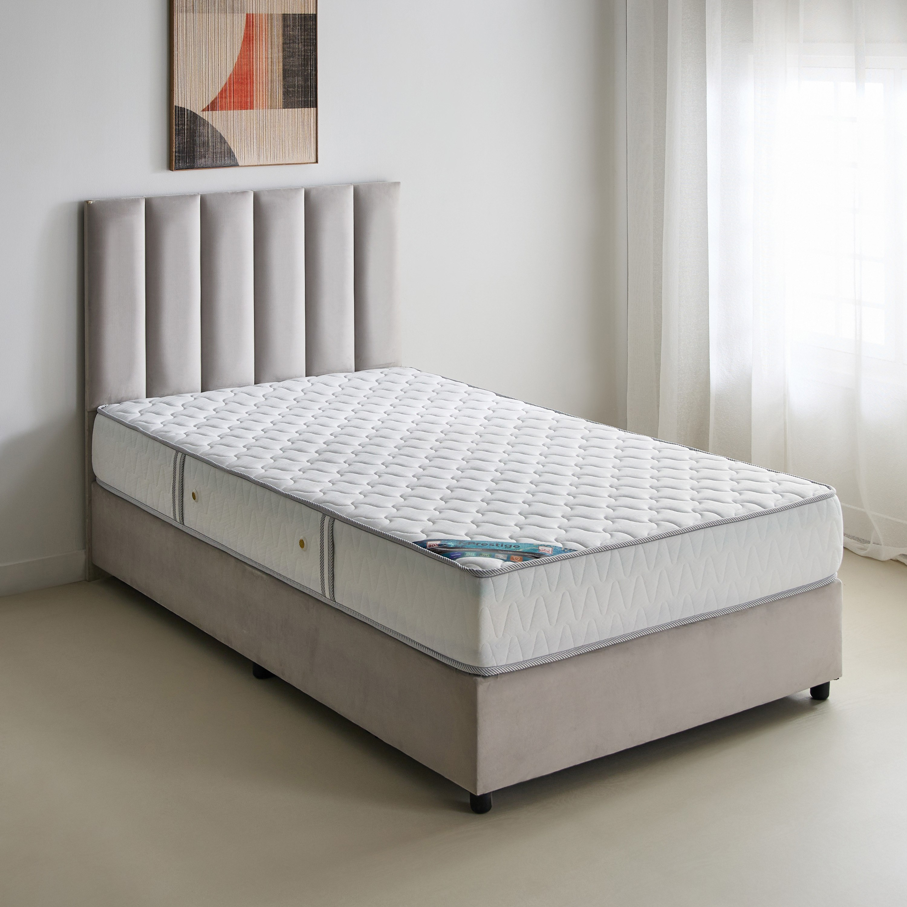 مرتبة فيسكو كوين ناعمة بنوابض حلزونية من سليب نست آي بريستيج - 150x200x23 سم-hbxbedroom-mattresses-queen-image-2