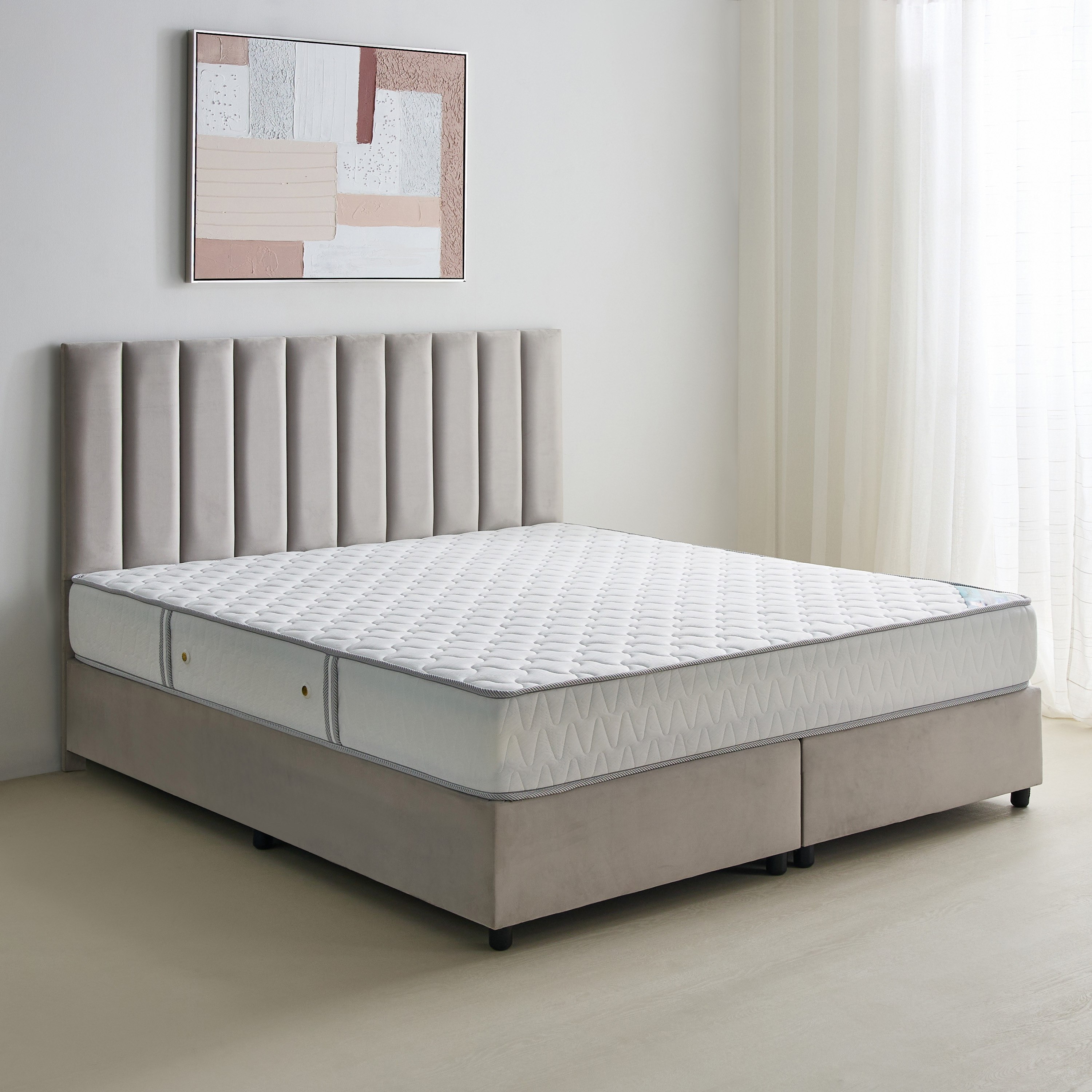 SleepNest-iPrestige Visco Soft Bonnell Spring Super King Mattress - 200x200x23 cm-hbxfurniture-mattresses-superking-image-2