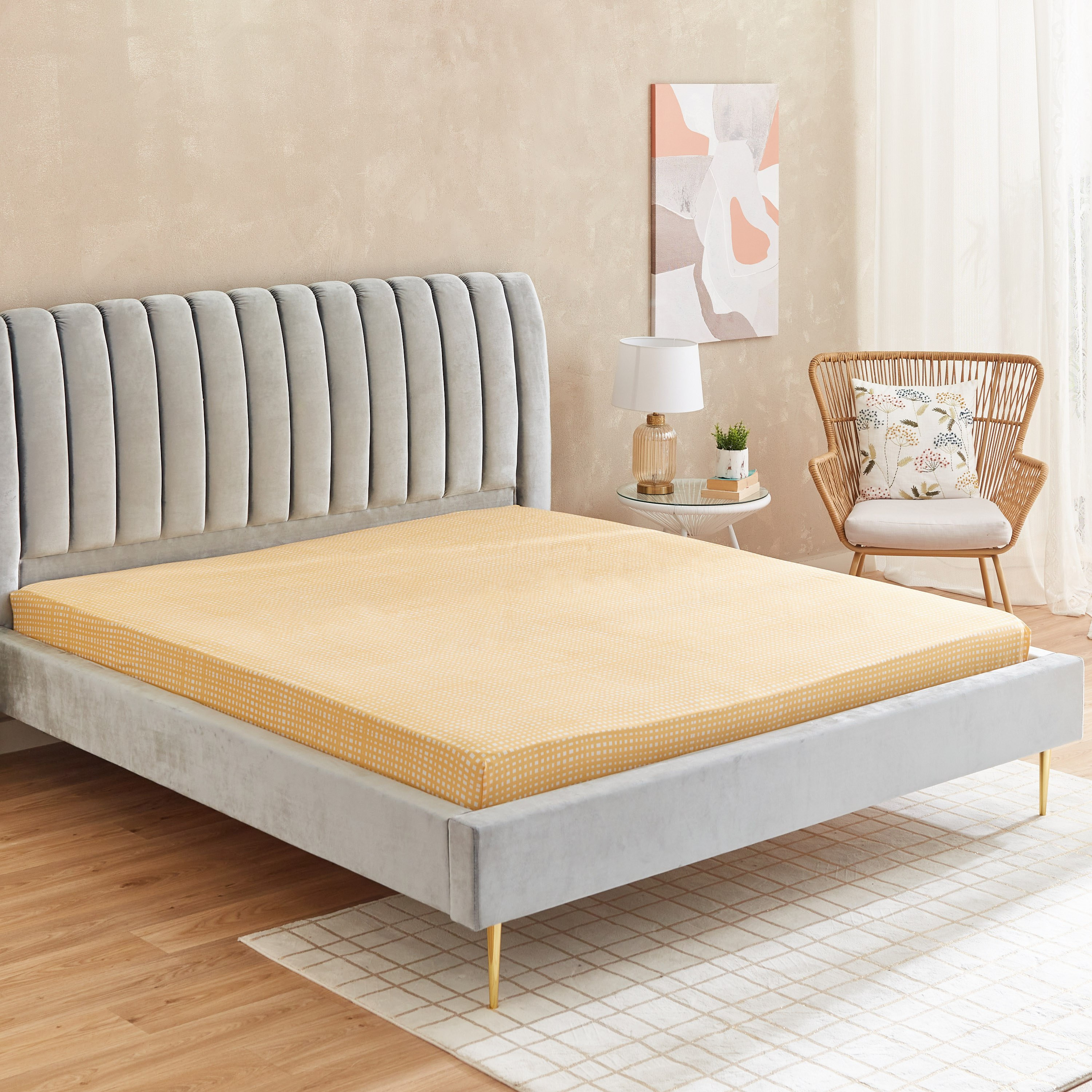 شرشف مطّاطي كينج من ماتريكس موتلي - 180x200+20 سم-hbxhomeware-hbxbedroom-image-1