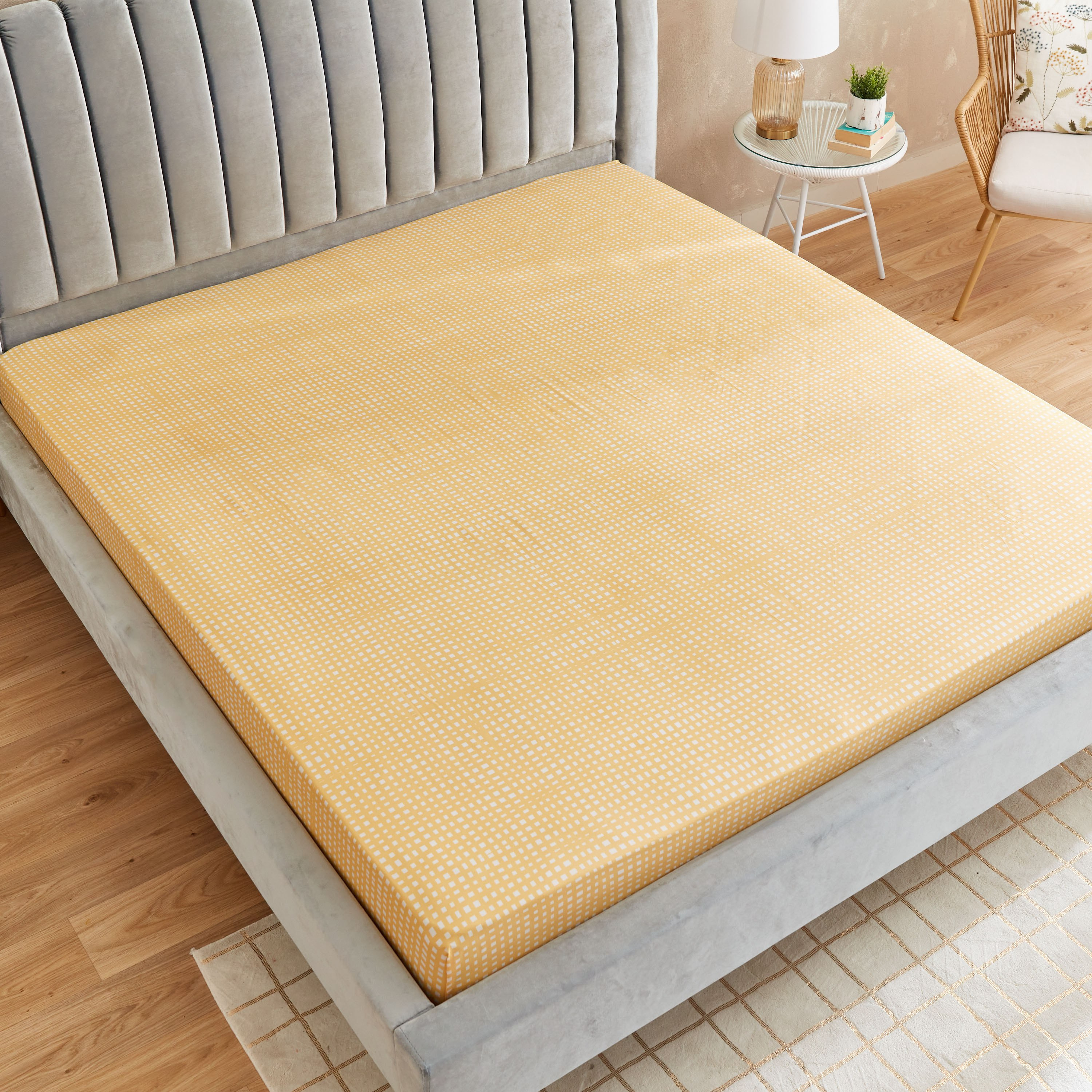 شرشف مطّاطي كينج من ماتريكس موتلي - 180x200+20 سم-hbxhomeware-hbxbedroom-image-3