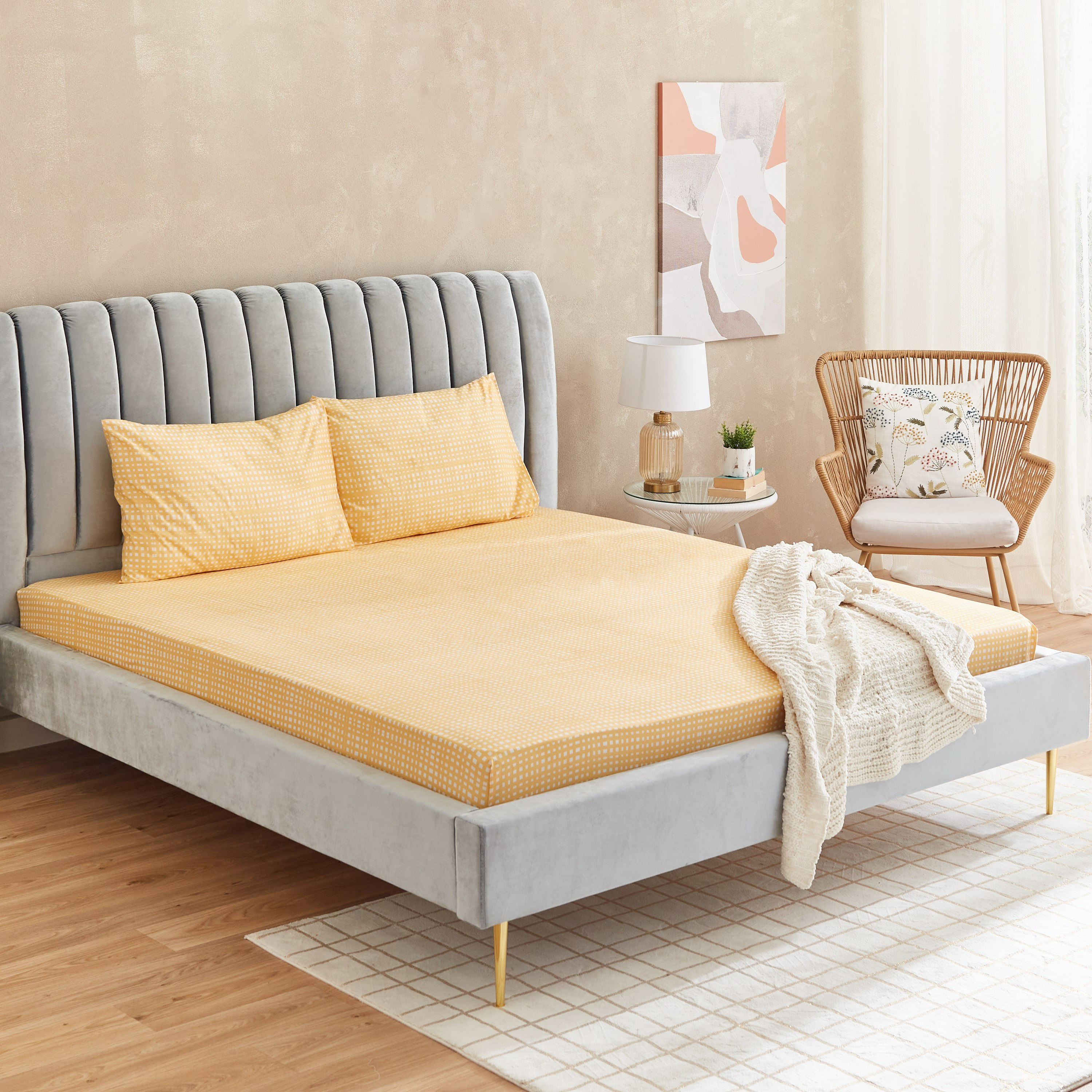 شرشف مطّاطي كينج من ماتريكس موتلي - 180x200+20 سم-hbxhomeware-hbxbedroom-image-6