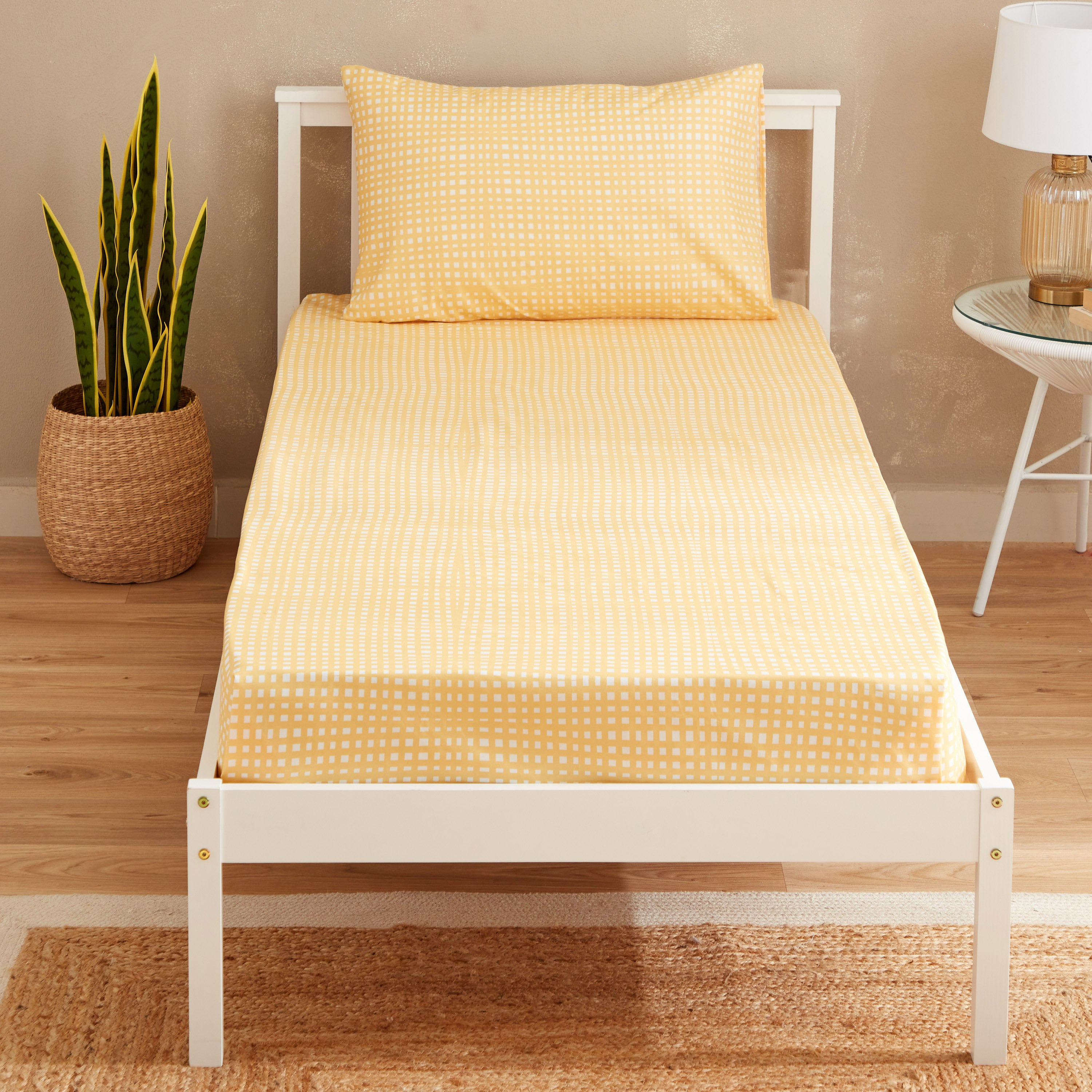 طقم شرشف مسطح فردي قطعتين موتلي من ماتريكس - 140x240 سم-hbxhomeware-hbxbedroom-image-2
