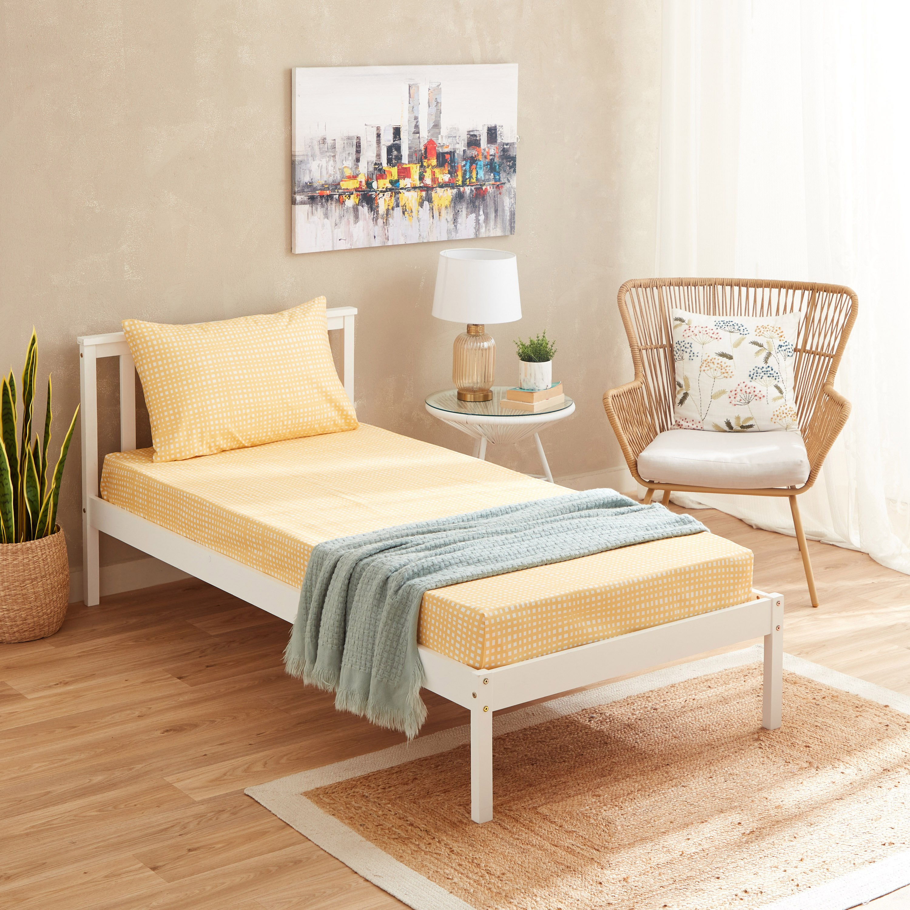 طقم شرشف مسطح فردي قطعتين موتلي من ماتريكس - 140x240 سم-hbxhomeware-hbxbedroom-image-6