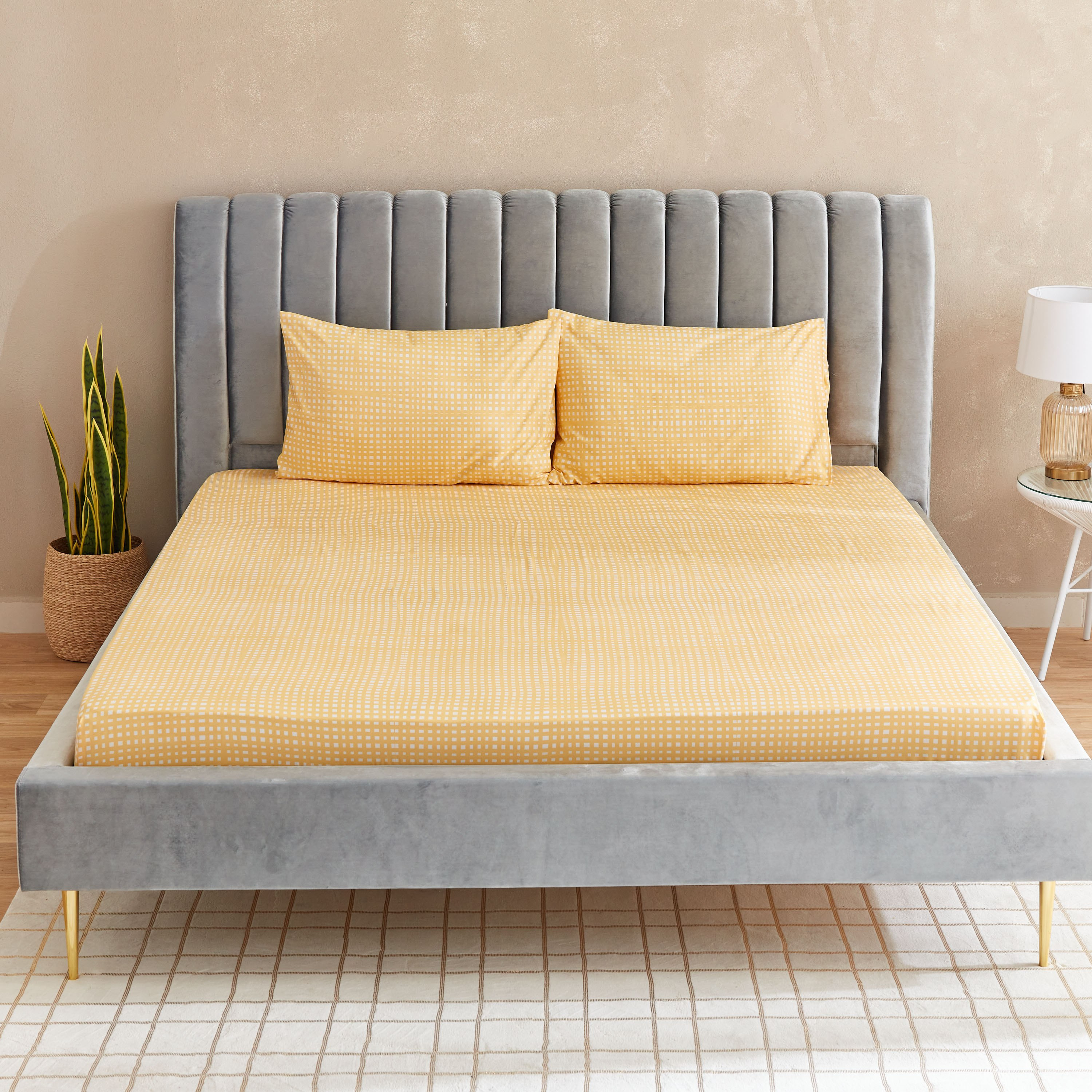 طقم شرشف مسطح سوبر كينج 3 قطع مولتي من ماتريكس - 240x240 سم-hbxhomeware-bedding-flatsheets-image-2