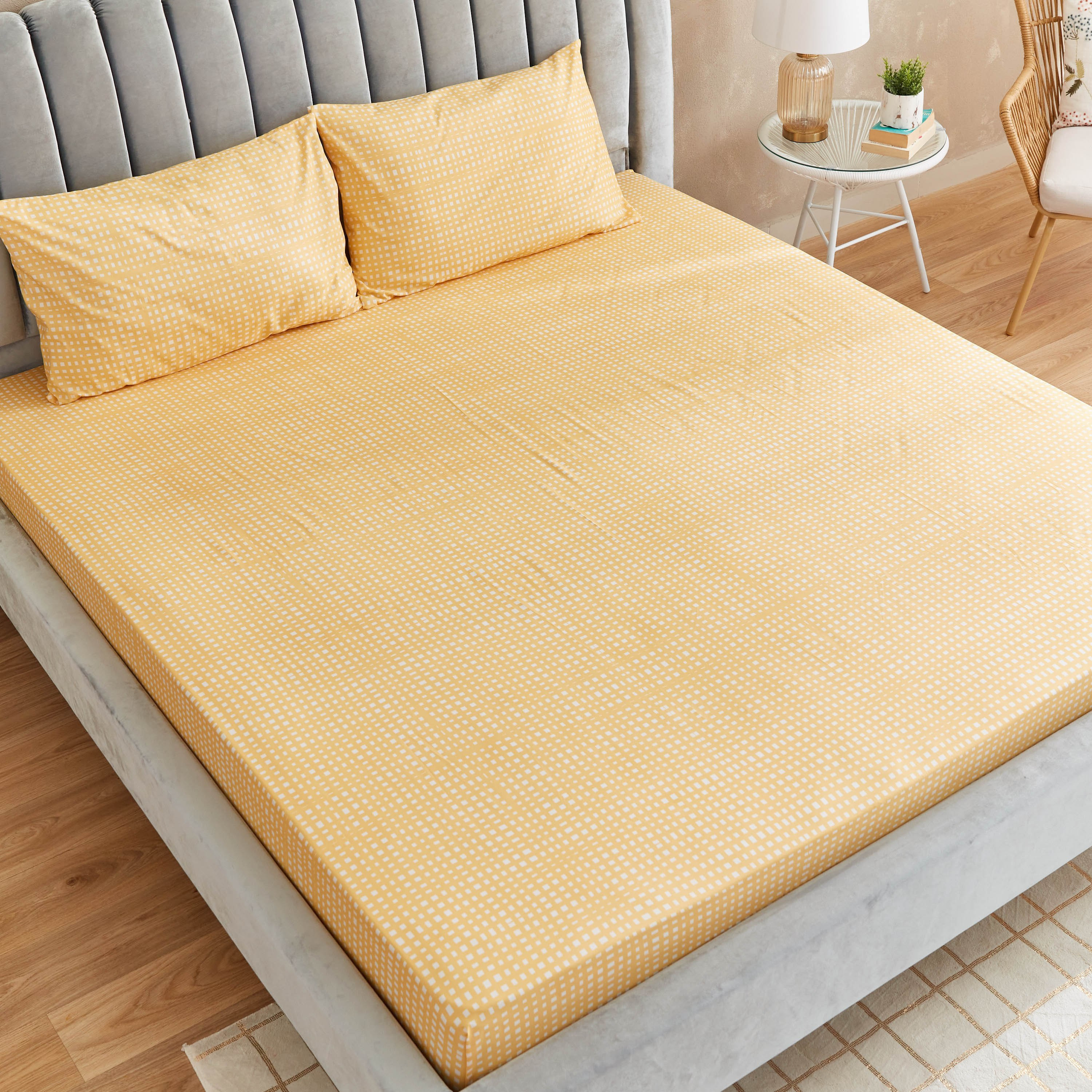 طقم شرشف مسطح سوبر كينج 3 قطع مولتي من ماتريكس - 240x240 سم-hbxhomeware-bedding-flatsheets-image-3
