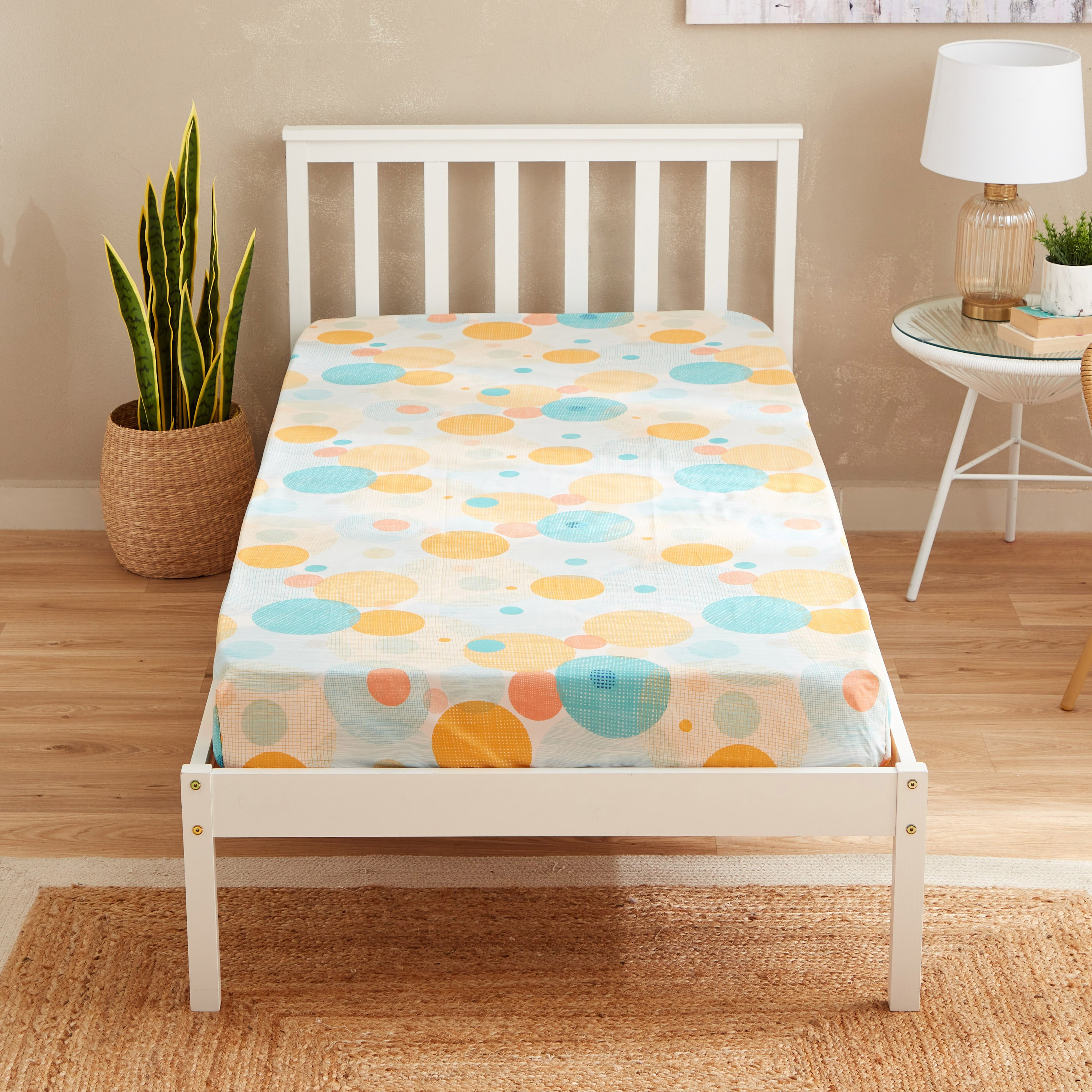 Matrix Centric Single Fitted Sheet - 90x200+20 cm-hbxhomeware-hbxbedroom-image-2