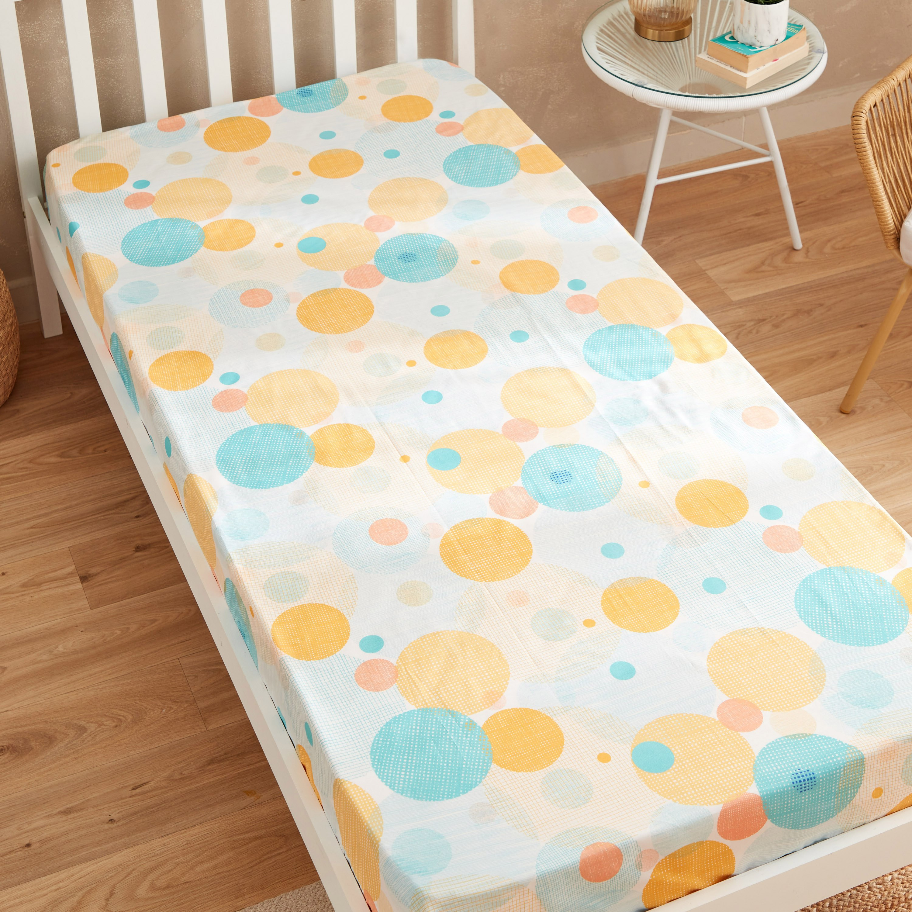 Matrix Centric Single Fitted Sheet - 90x200+20 cm-hbxhomeware-hbxbedroom-image-3