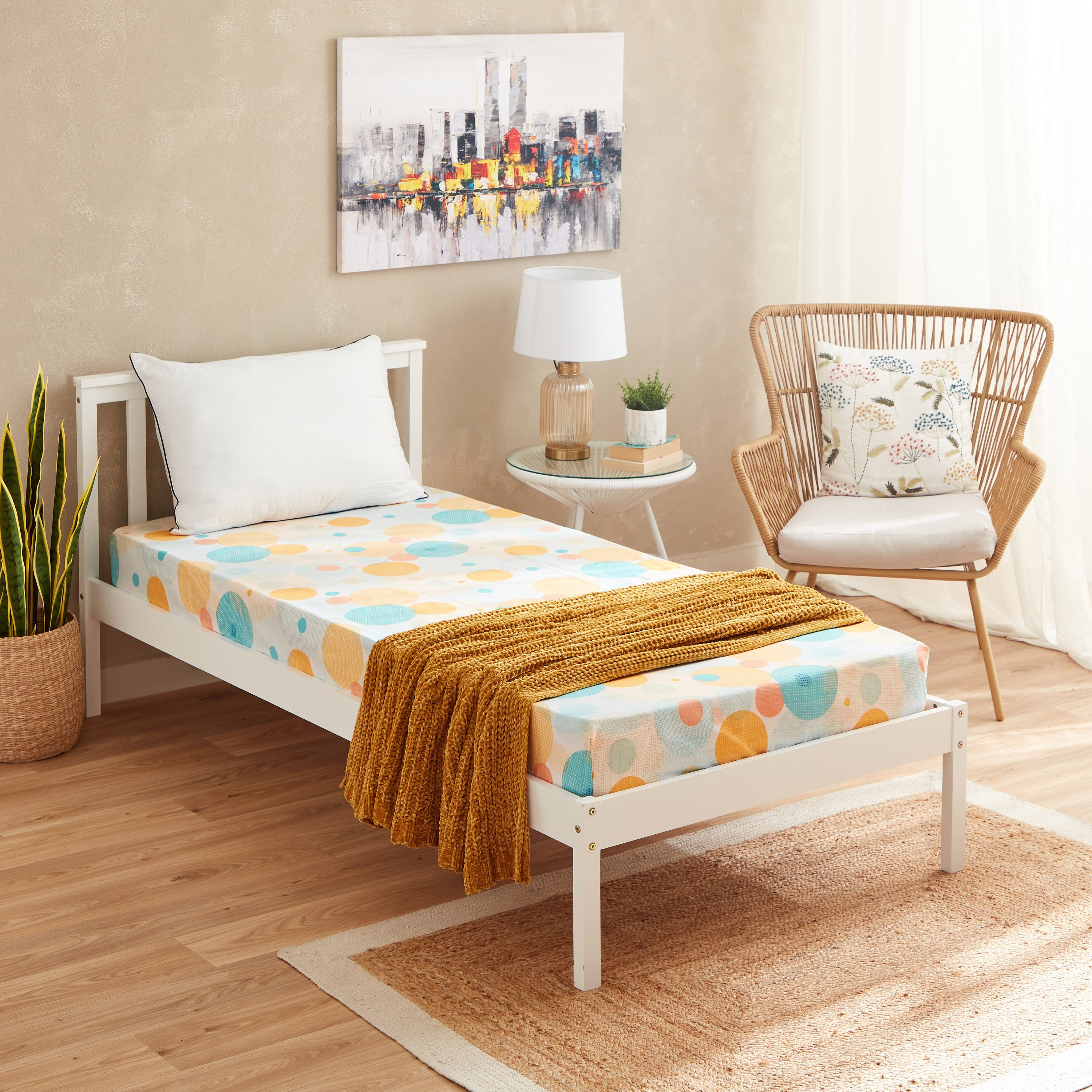 Matrix Centric Single Fitted Sheet - 90x200+20 cm-hbxhomeware-hbxbedroom-image-6