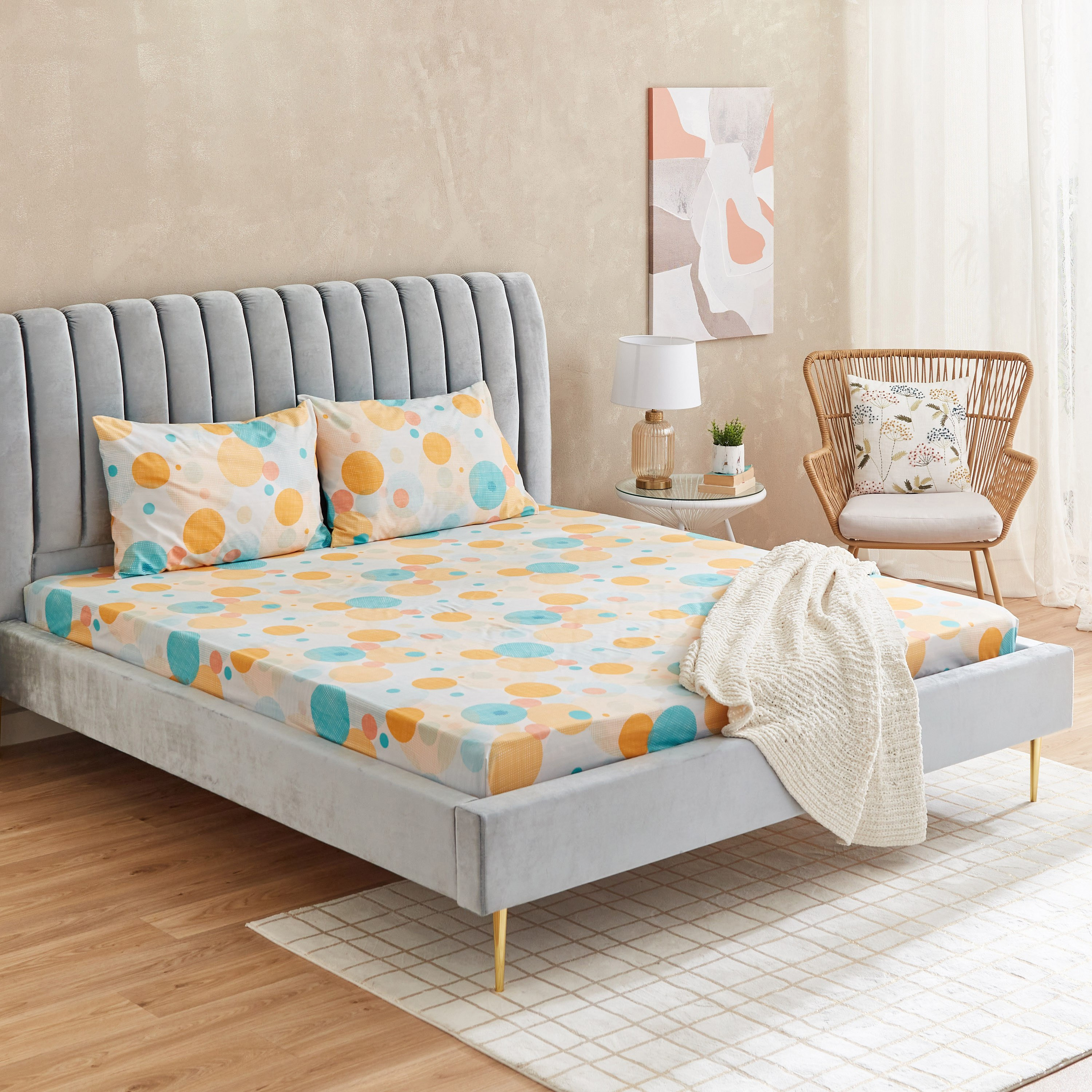 شرشف مطاطي كينج سينتريك من ماتريكس - 180x200+20 سم-hbxhomeware-hbxbedroom-image-7