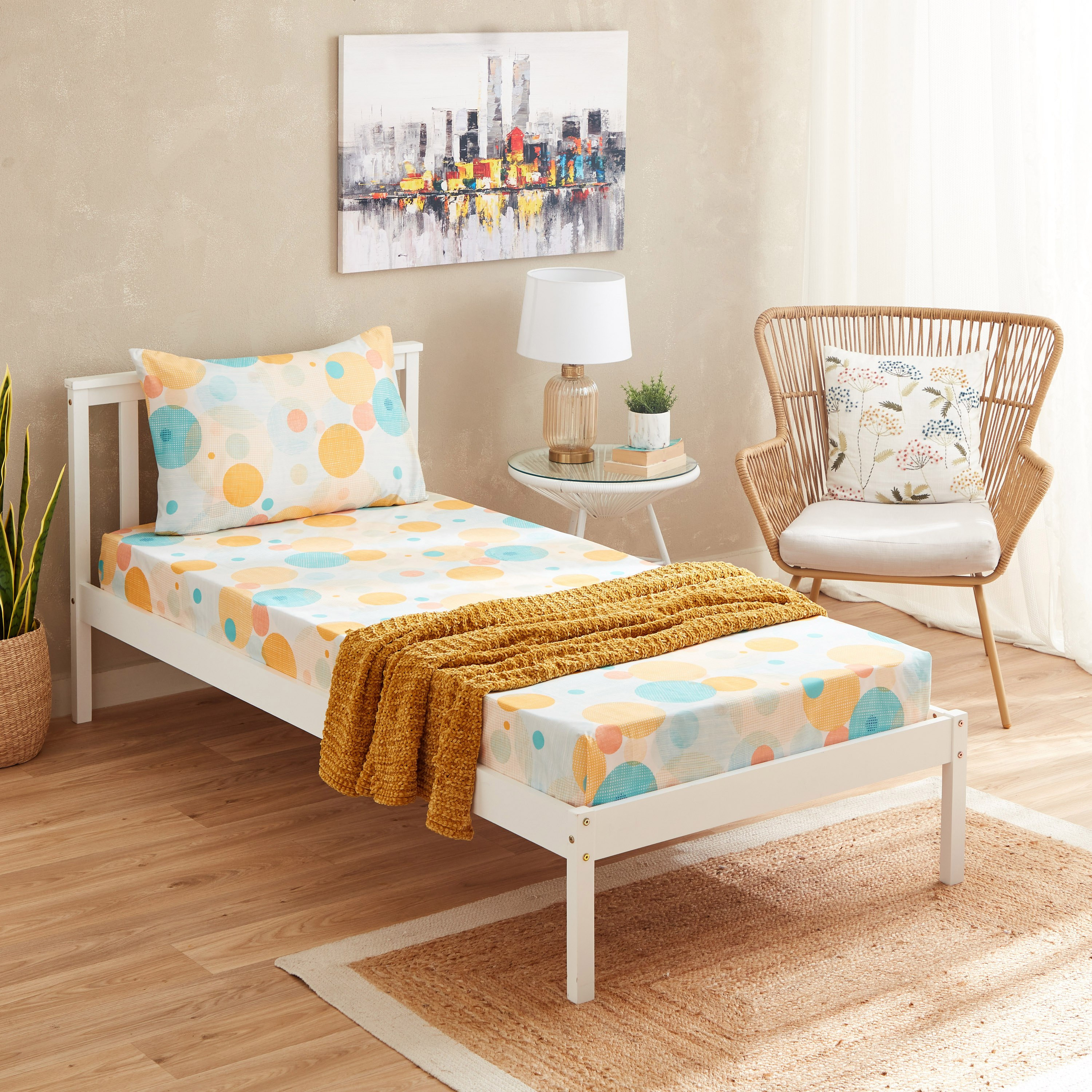 طقم شرشف مسطح مزدوج قطعتين سينتريك من ماتريكس - 140x240 سم-hbxhomeware-hbxbedroom-image-6