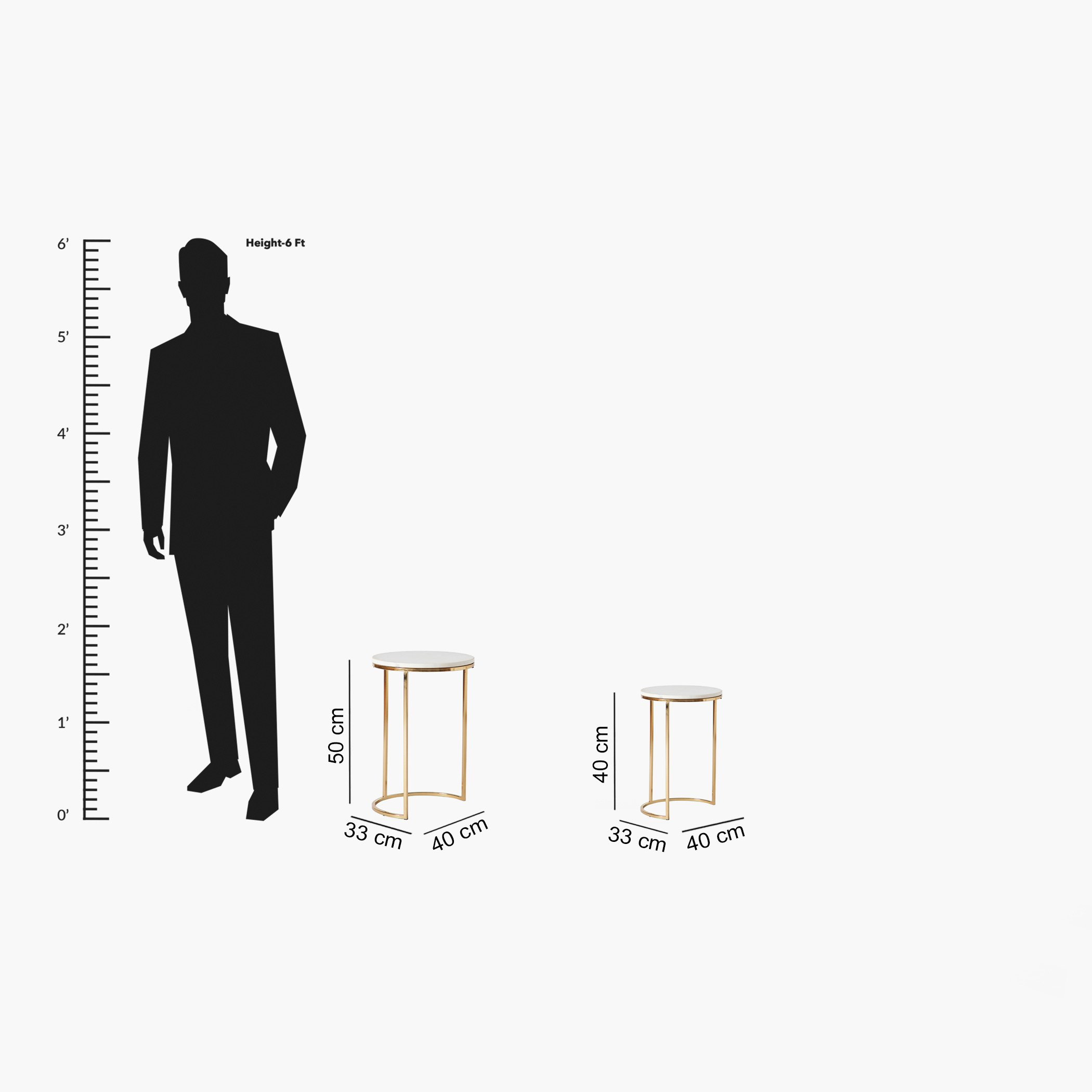 طقم طاولات متداخلة من قطعتين بسطح من الرخام - بورتيا من فيندرا-hbxfurniture-livingroom-nestingtables-image-9