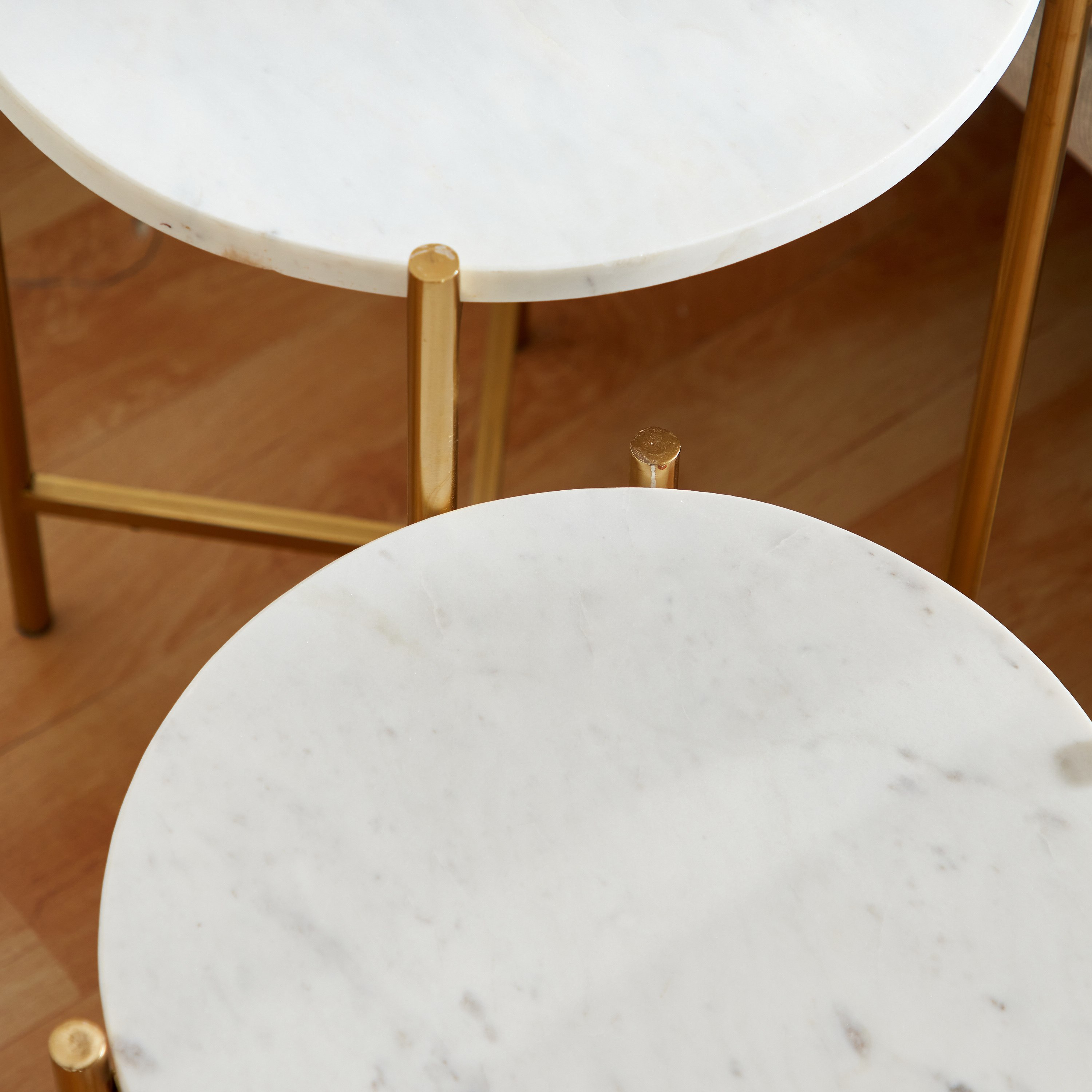 طقم طاولة جانبية من قطعتين بسطح من الرخام - تيكريت من فيندرا-hbxfurniture-livingroom-endtables-image-3