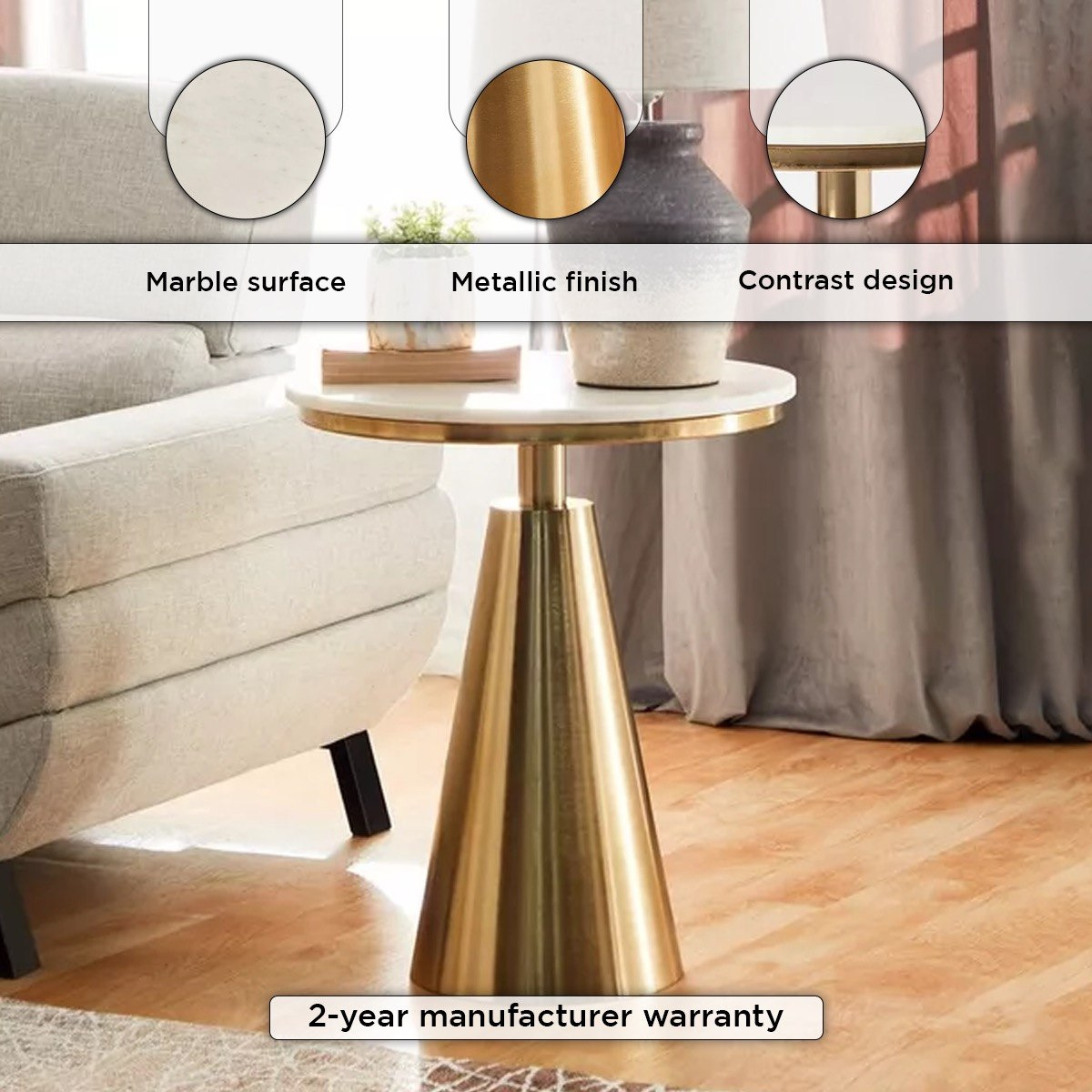 طاولة بسطح من الرخام الأصلي - ماركيز من كافون-hbxfurniture-livingroom-endtables-image-4