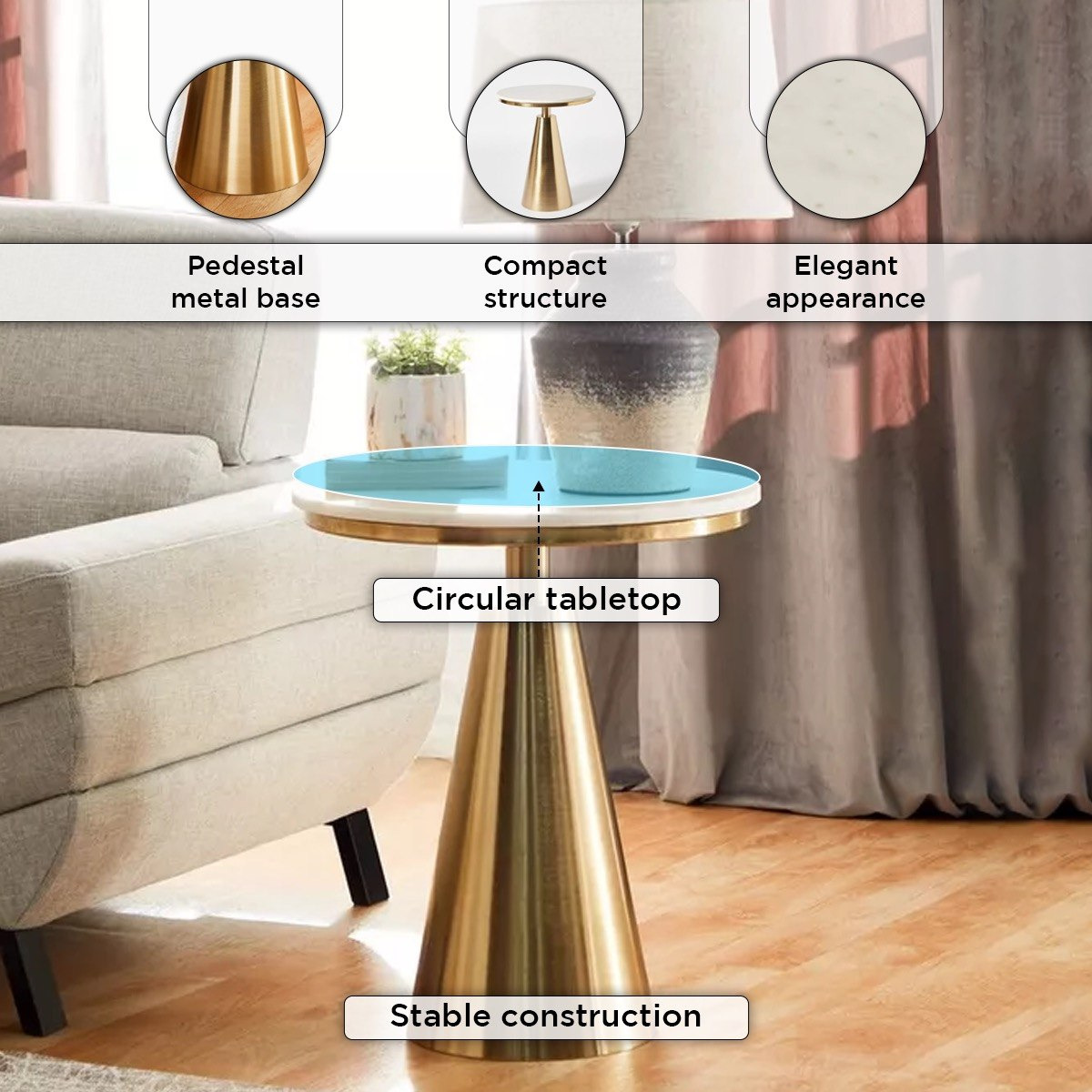 طاولة بسطح من الرخام الأصلي - ماركيز من كافون-hbxfurniture-livingroom-endtables-image-5