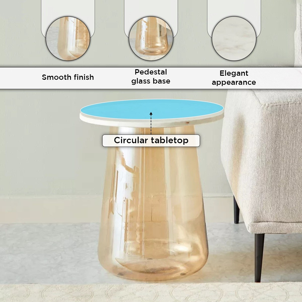 طاولة جانبية بسطح من الرخام الأصلي - ريفولي من كافون-hbxfurniture-livingroom-endtables-image-5