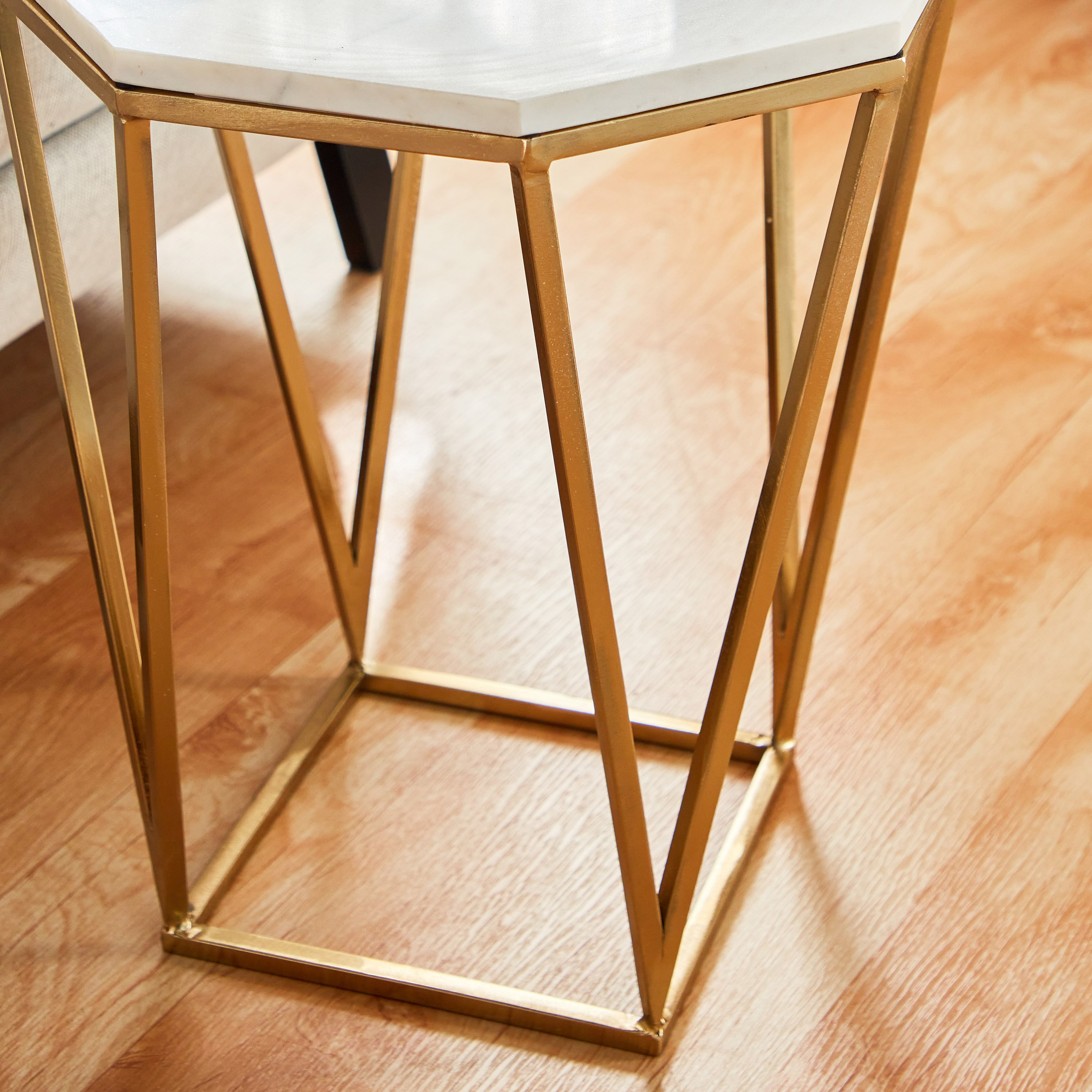 Cavon Heron Genuine Marble Top End Table-hbxfurniture-livingroom-endtables-image-3