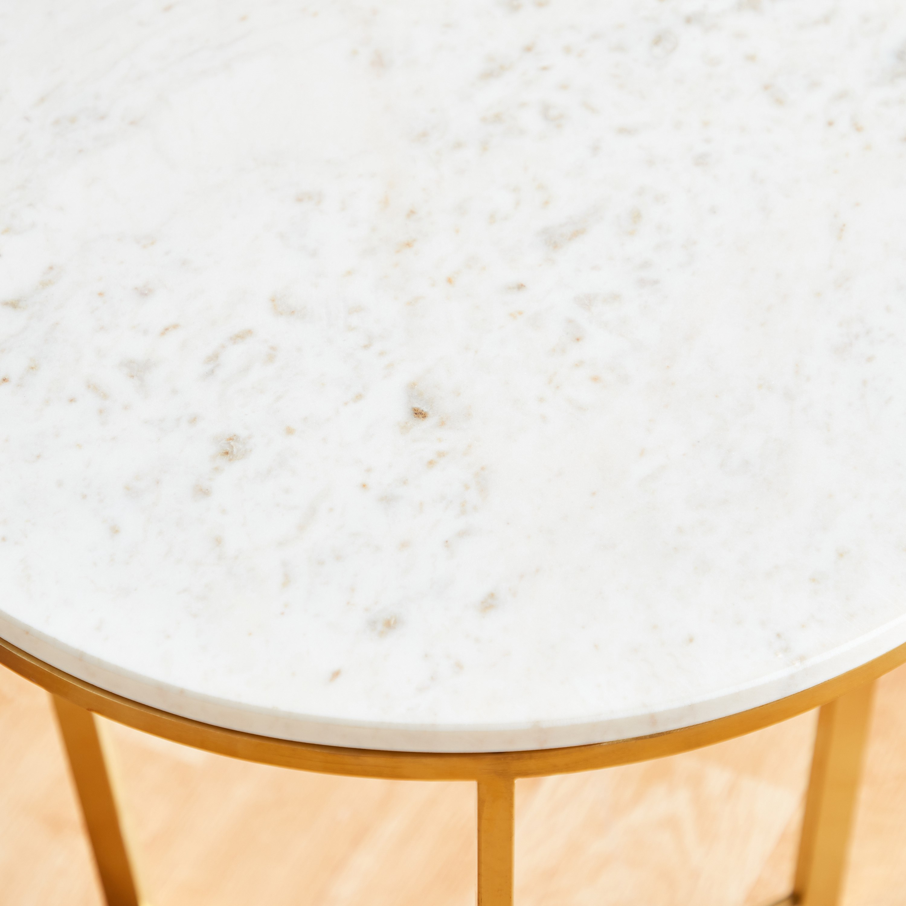 طاولة جانبية بسطح من الرخام الأصلي - ويلو-hbxfurniture-livingroom-endtables-image-2
