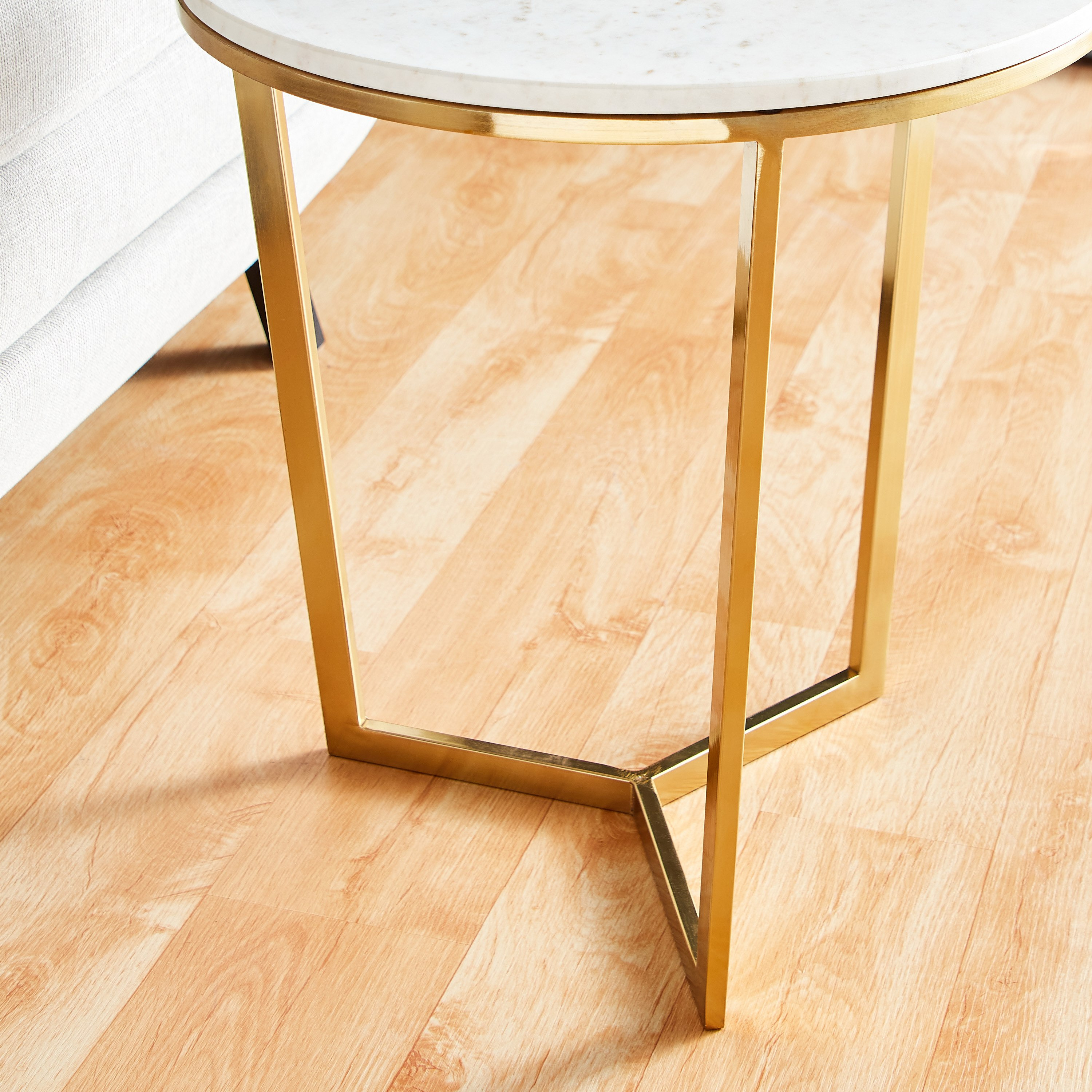 طاولة جانبية بسطح من الرخام الأصلي - ويلو-hbxfurniture-livingroom-endtables-image-3