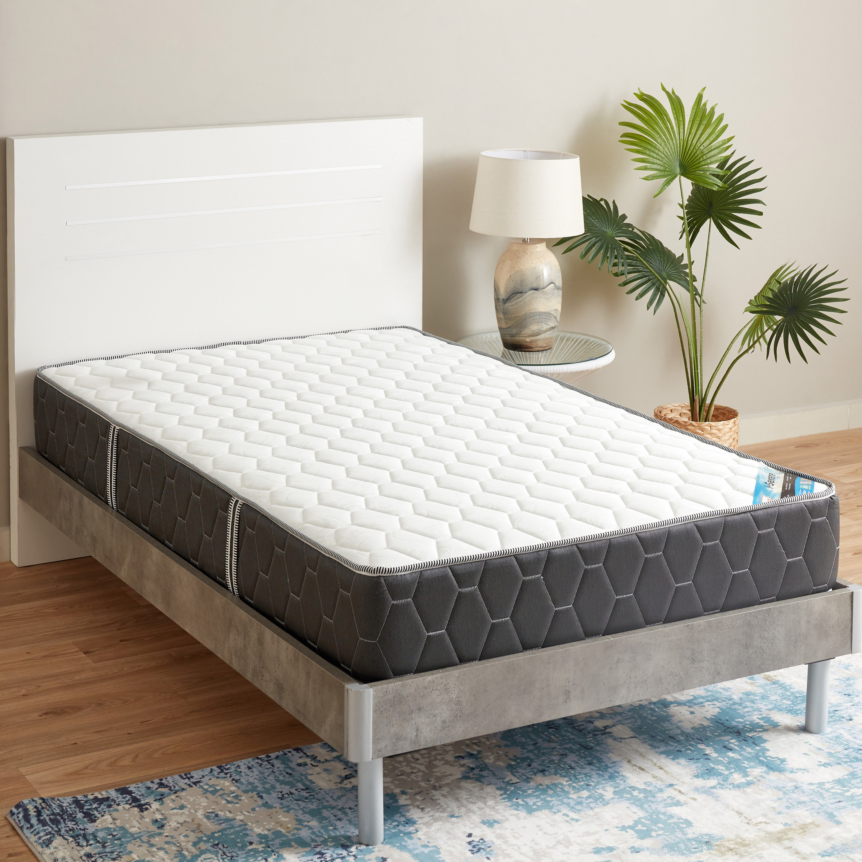 مرتبة فردية إسفنج ونوابض جيبية من آي سيرين - 90x200x25 سم-hbxfurniture-bedroom-mattresses-single-image-2