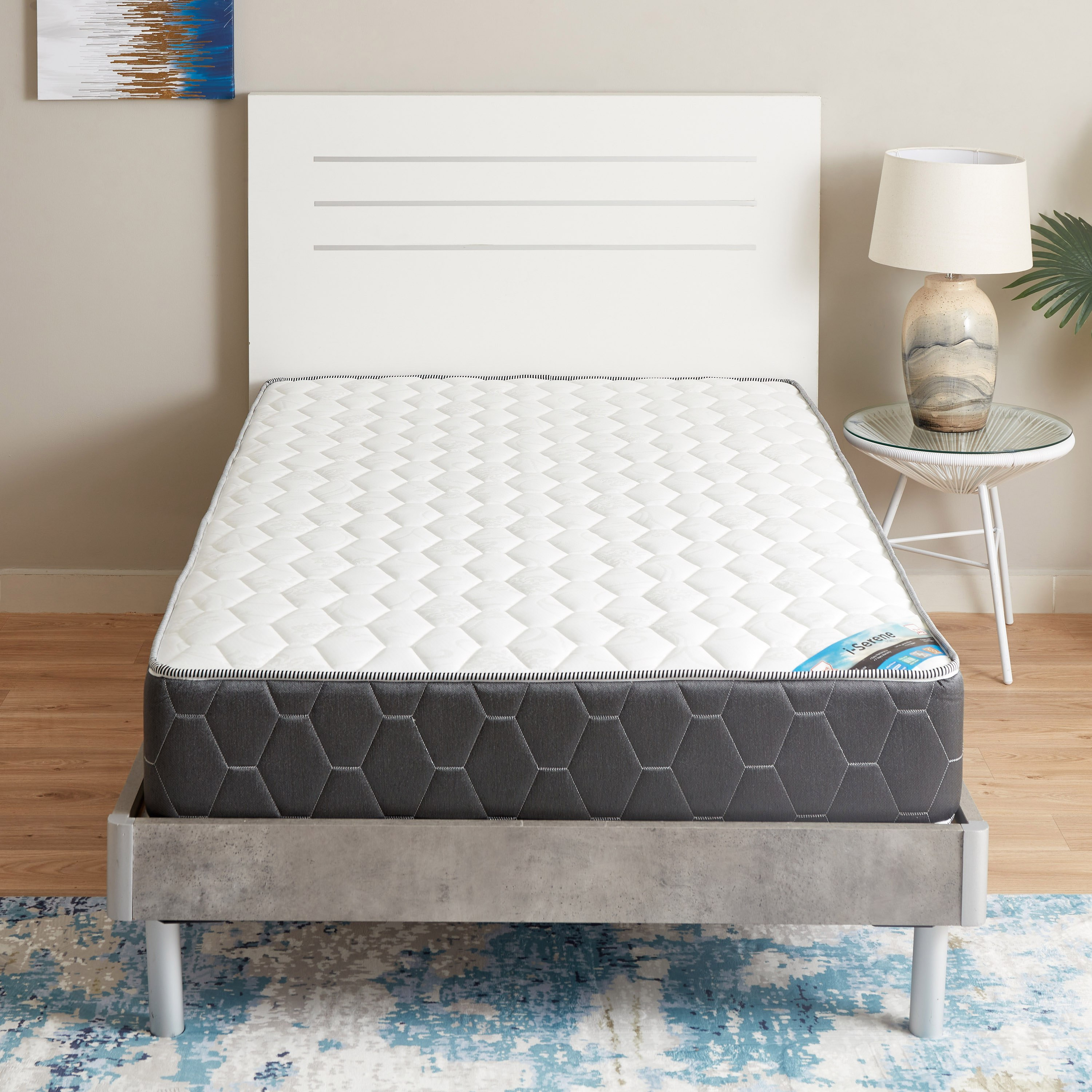 مرتبة فردية إسفنج ونوابض جيبية من آي سيرين - 90x200x25 سم-hbxfurniture-bedroom-mattresses-single-image-3