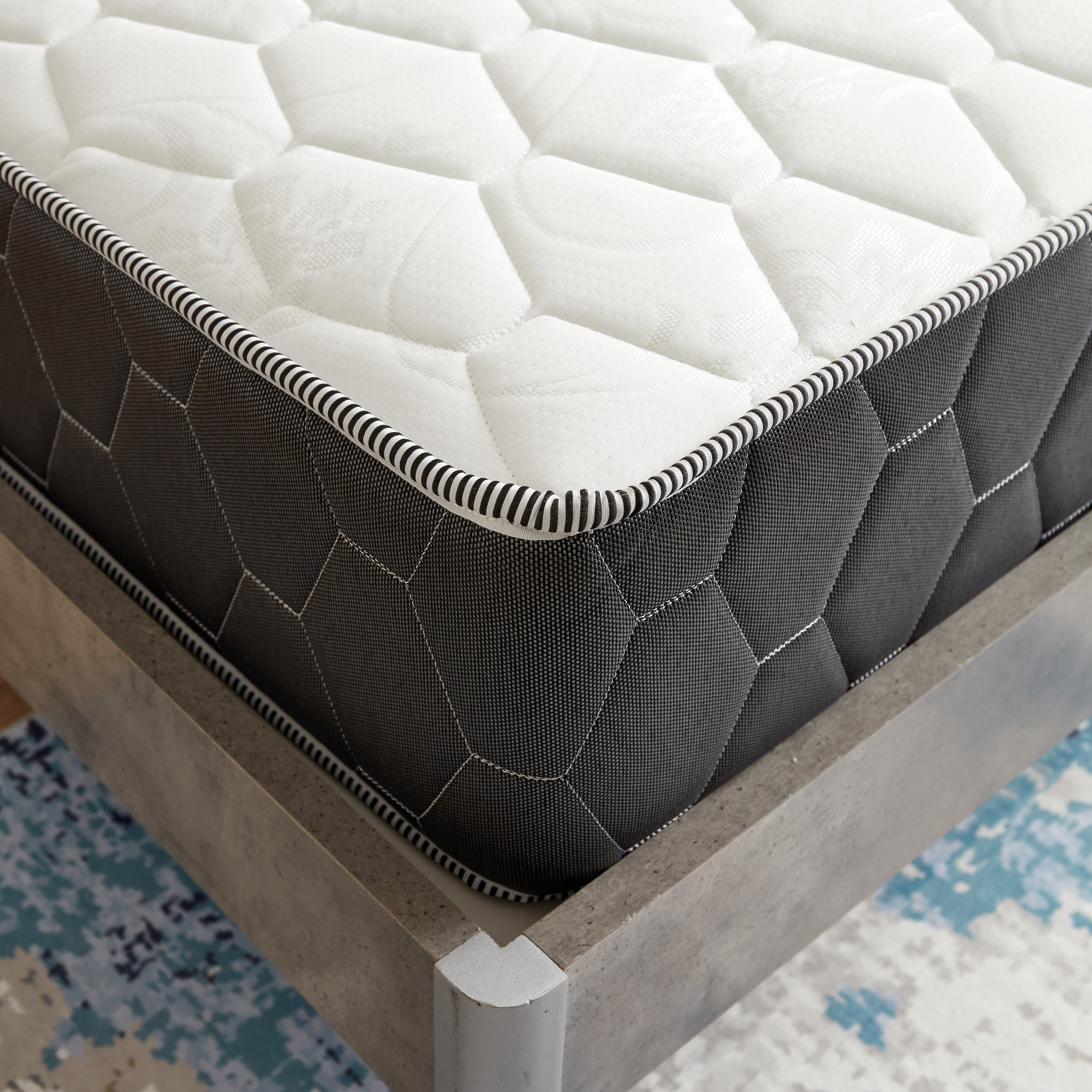 مرتبة فردية إسفنج ونوابض جيبية من آي سيرين - 90x200x25 سم-hbxfurniture-bedroom-mattresses-single-image-4