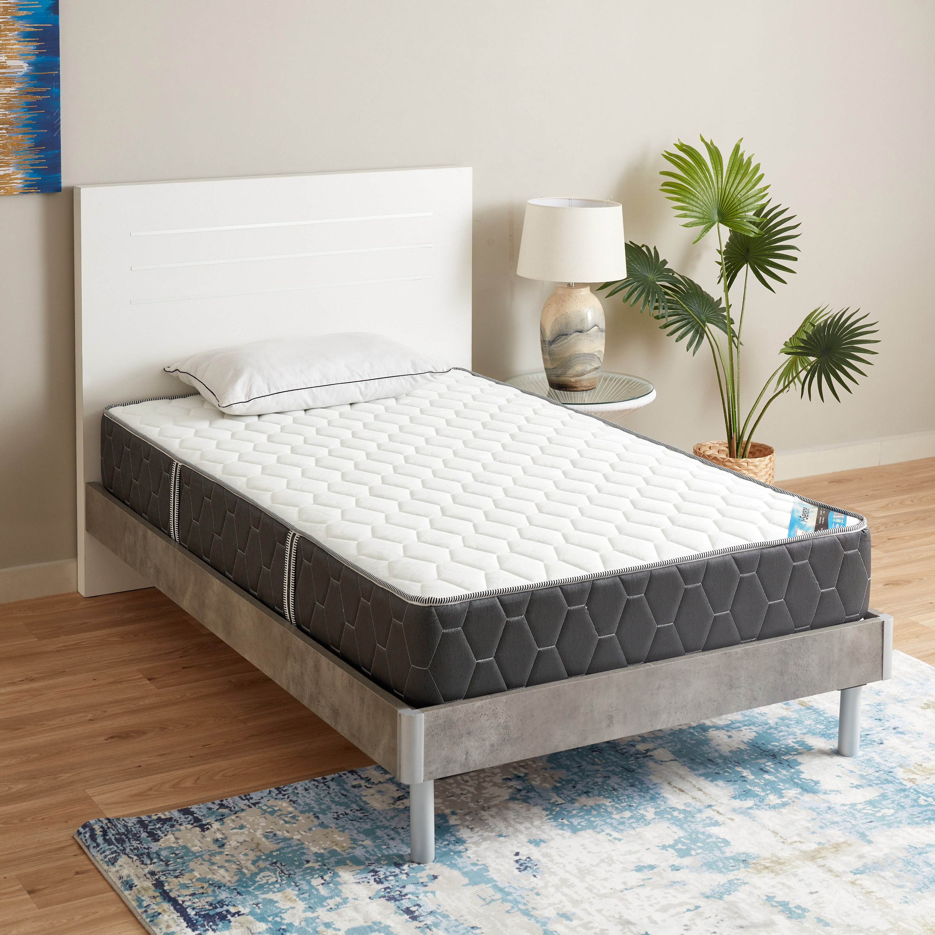 مرتبة فردية إسفنج ونوابض جيبية من آي سيرين - 90x200x25 سم-hbxfurniture-bedroom-mattresses-single-image-7