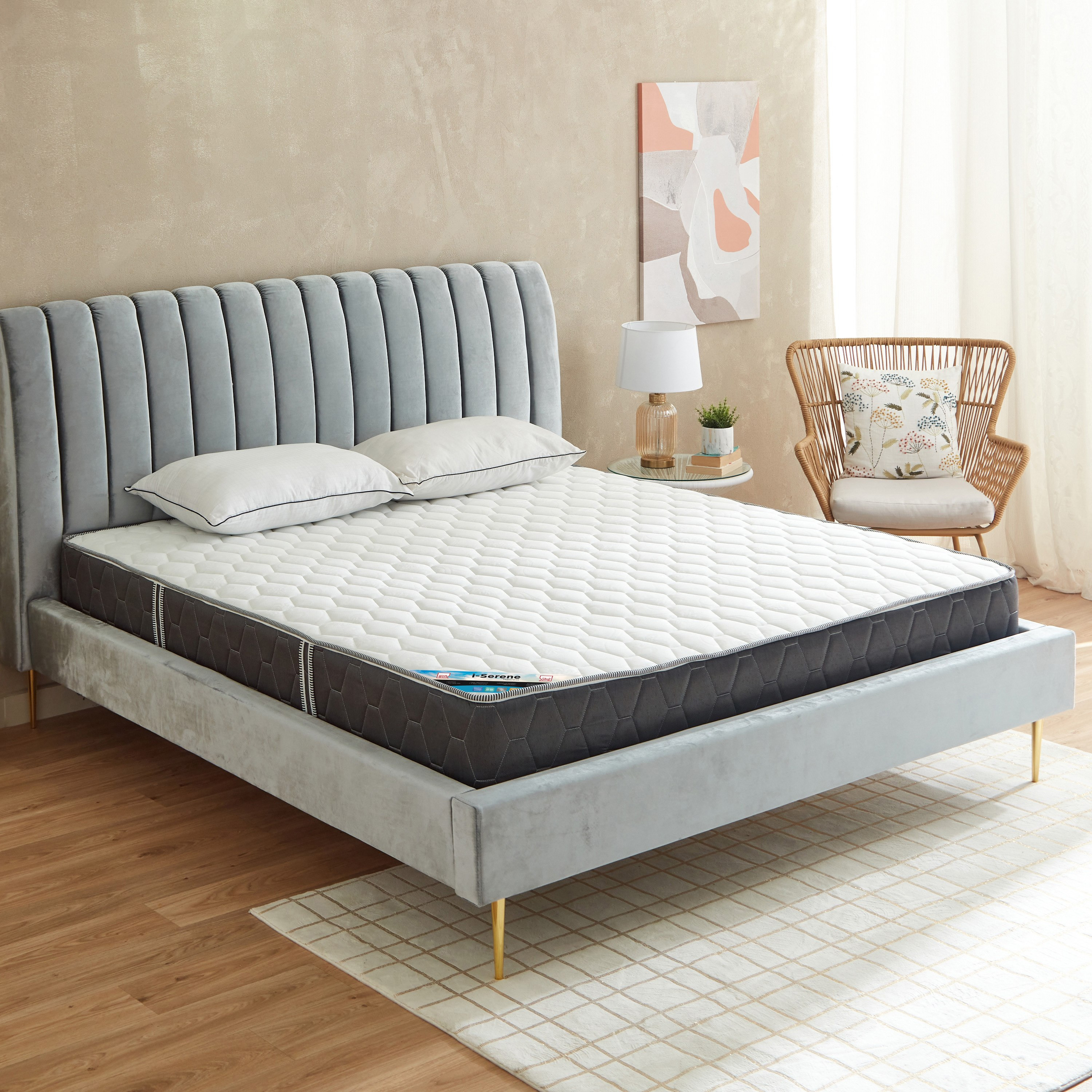مرتبة إسفنج كينج بنوابض جيبية من آي سيرين - 180x200x25 سم-hbxfurniture-bedroom-mattresses-king-image-7