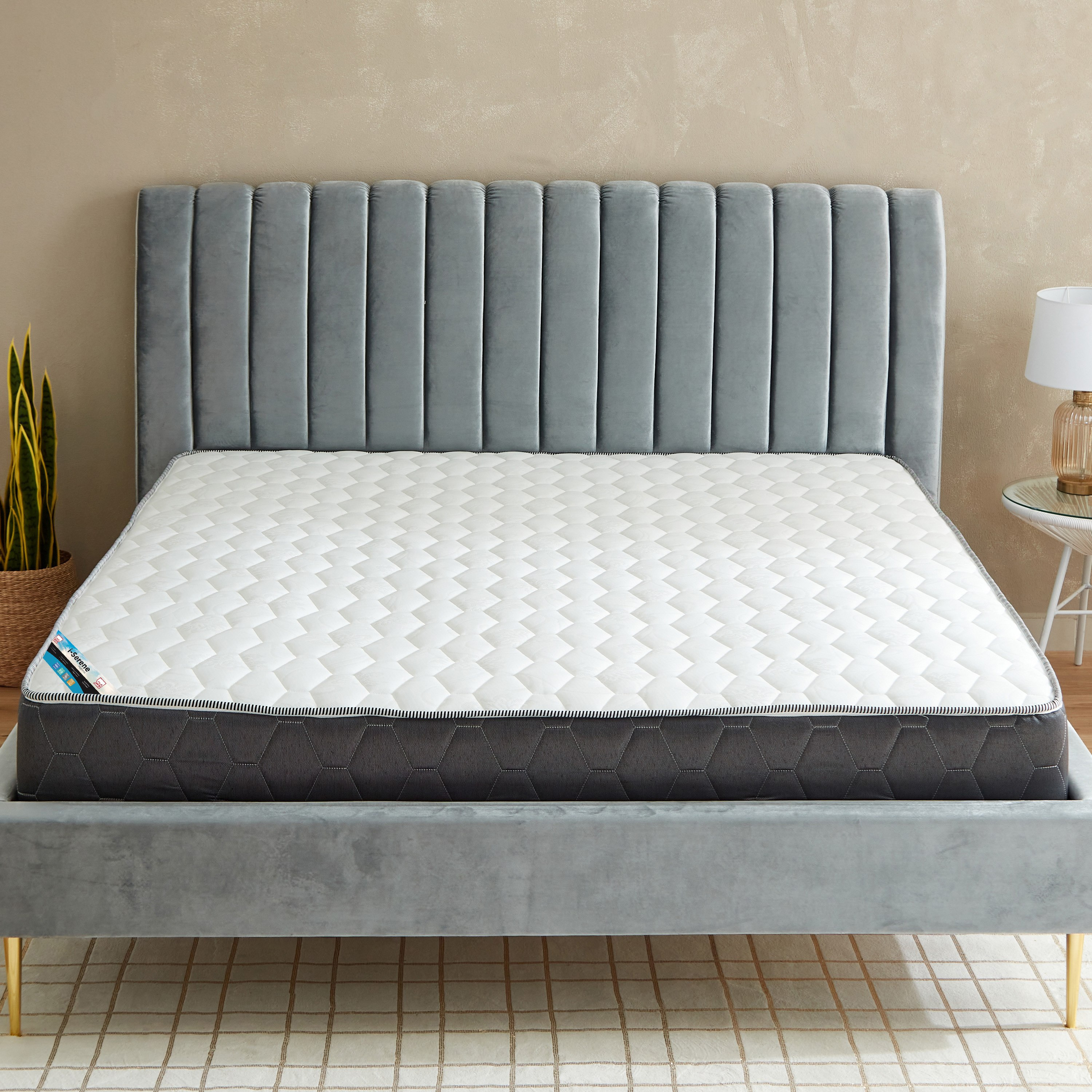 مرتبة سوبر كينج إسفنج ونوابض جيبية من آي سيرين - 200x200x25 سم-hbxfurniture-mattresses-superking-image-3