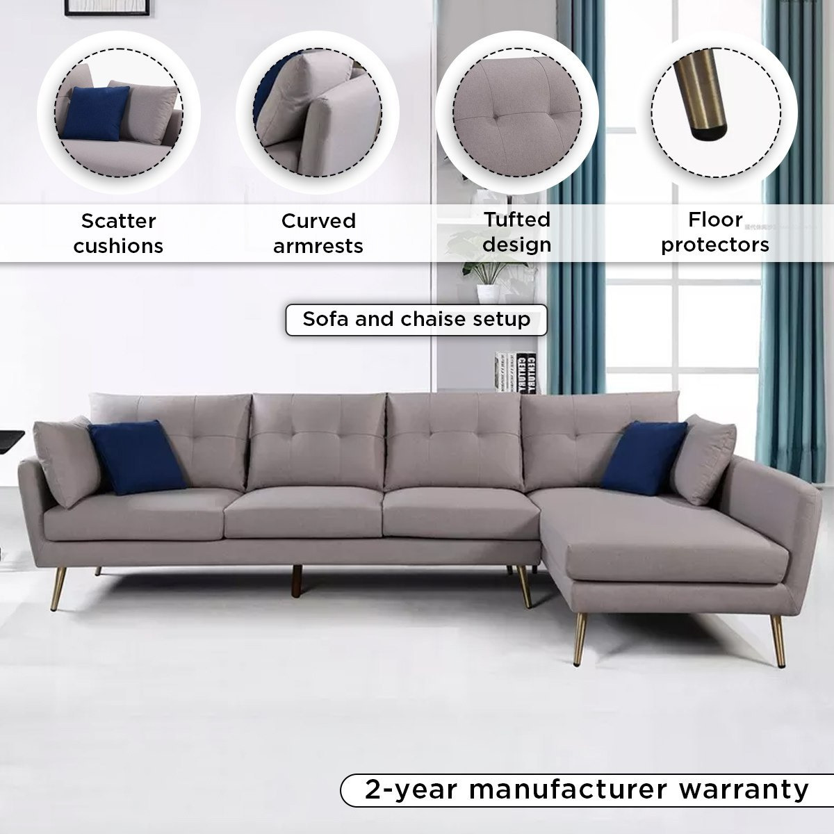 كنبة ركنية 5 مقاعد قماش يمين مع 4 وسائد من ويفر-hbxlivingroom-sofasandarmchairs-sofas-image-14