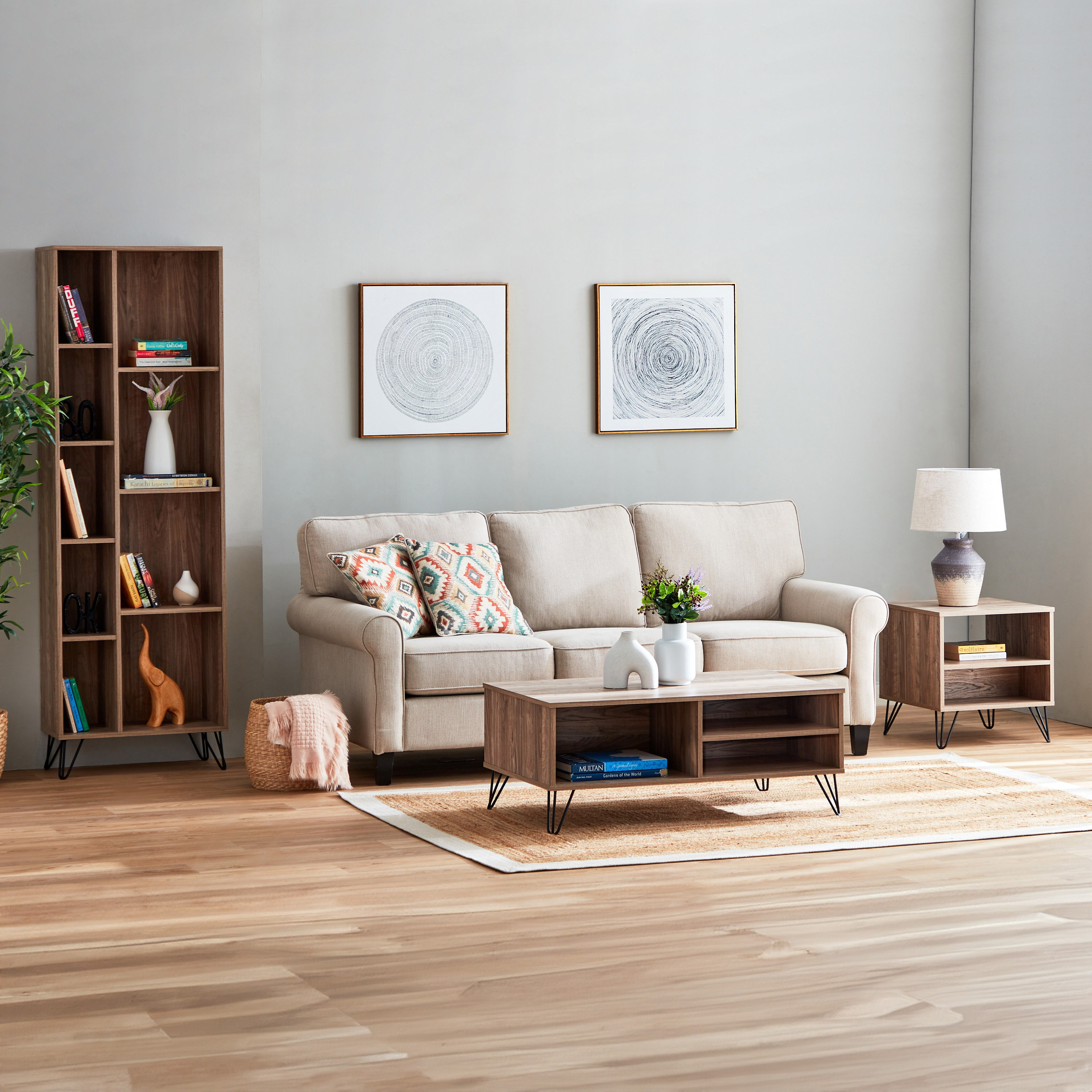خزانة كتب 7 أرفف من ميرو-hbxfurniture-office-bookcases-image-8