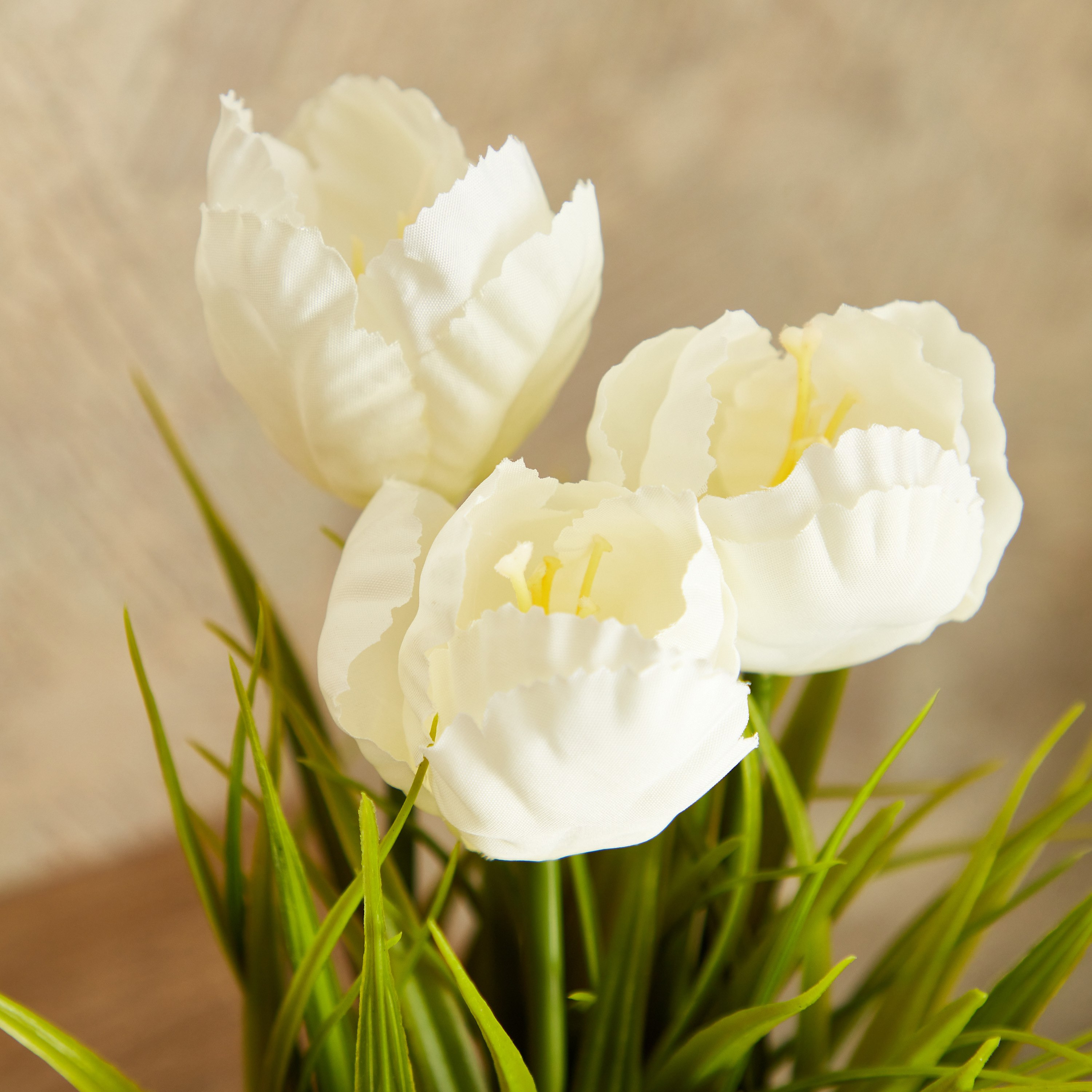 3 زهرات ديكور في وعاء من إيدنيك - 25 سم-hbxdecorandfurnishings-homeaccessories-artificialflowersandplants-image-2