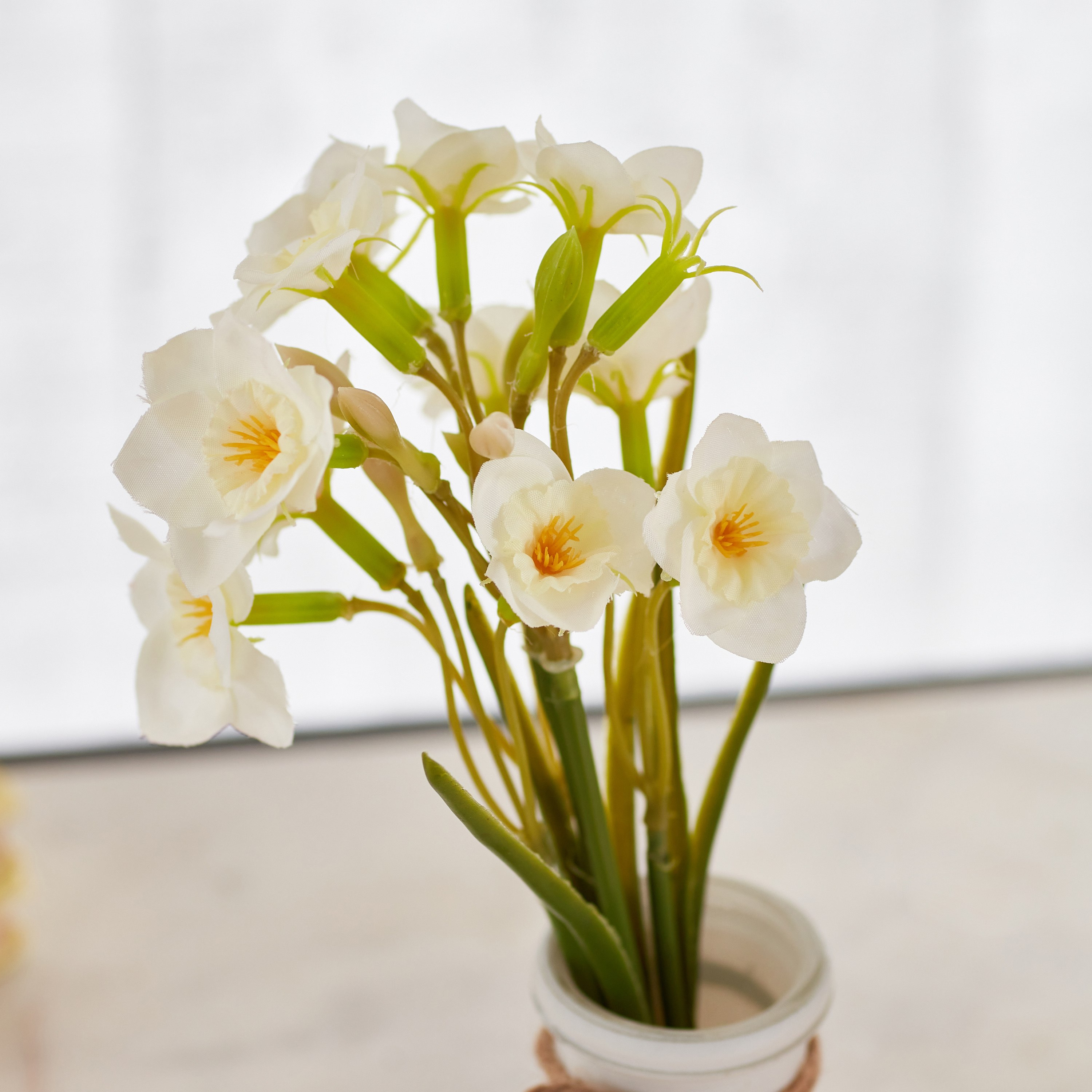 نبات صغير للديكور مع قارورة زجاج من إيدينك - 30 سم-hbxdecorandfurnishings-homeaccessories-artificialflowersandplants-image-2
