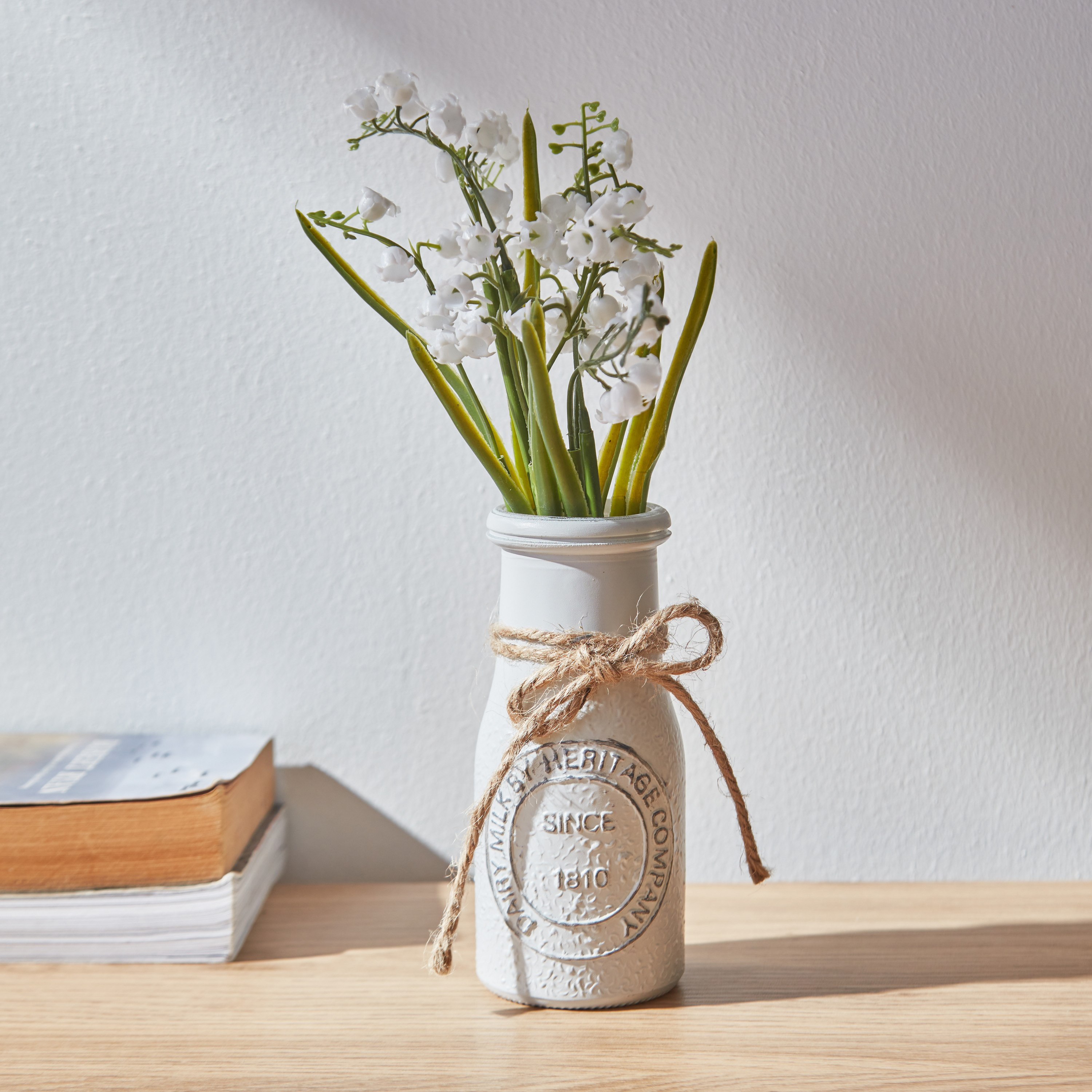Edenic Decorative Mini Plant with Glass Vase - 30 cm-hbxdecorandfurnishings-homeaccessories-artificialflowersandplants-image-1