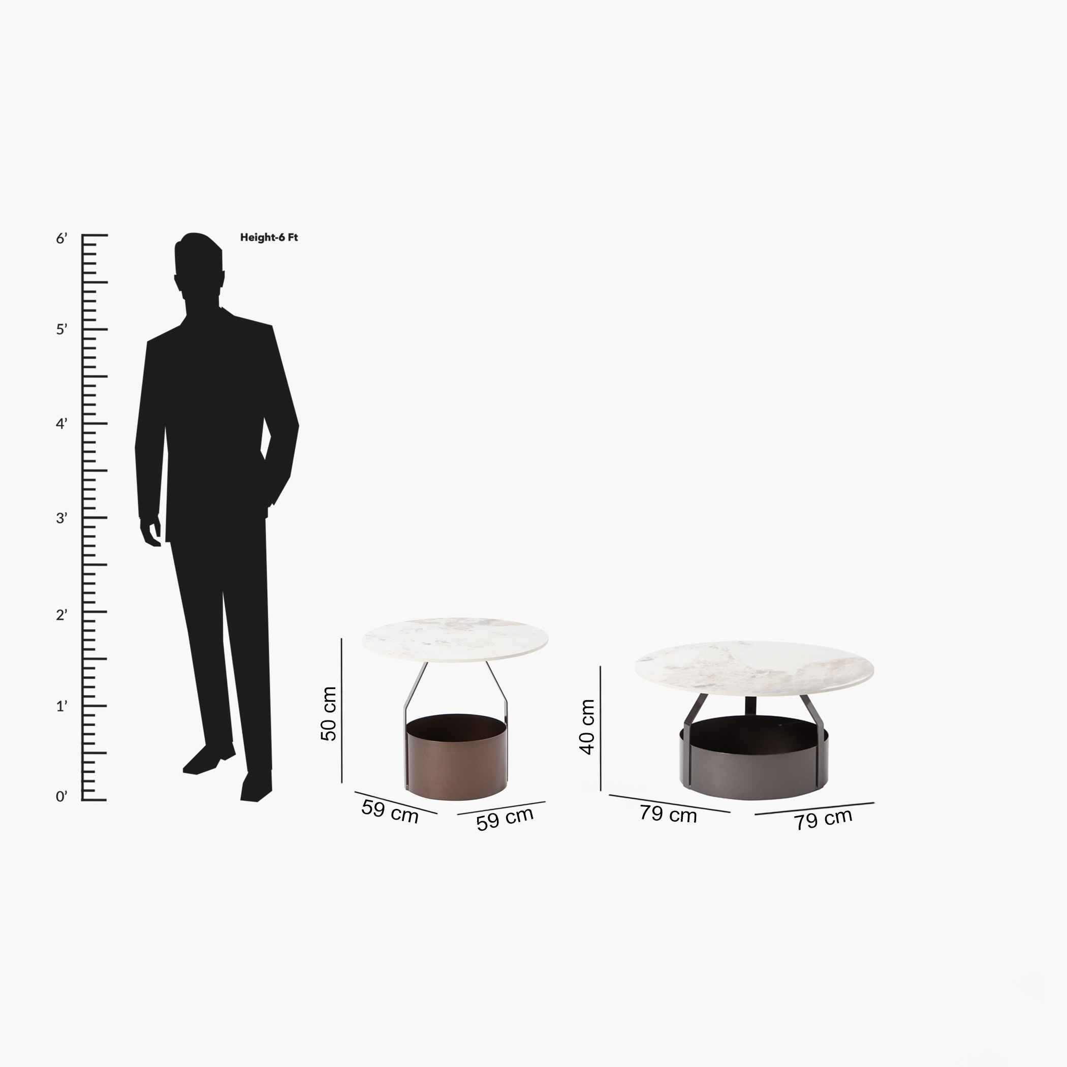 طقم طاولة قهوة من الحجر الملبد قطعتين - روش-hbxlivingroom-tablesandstands-coffeetables-image-13