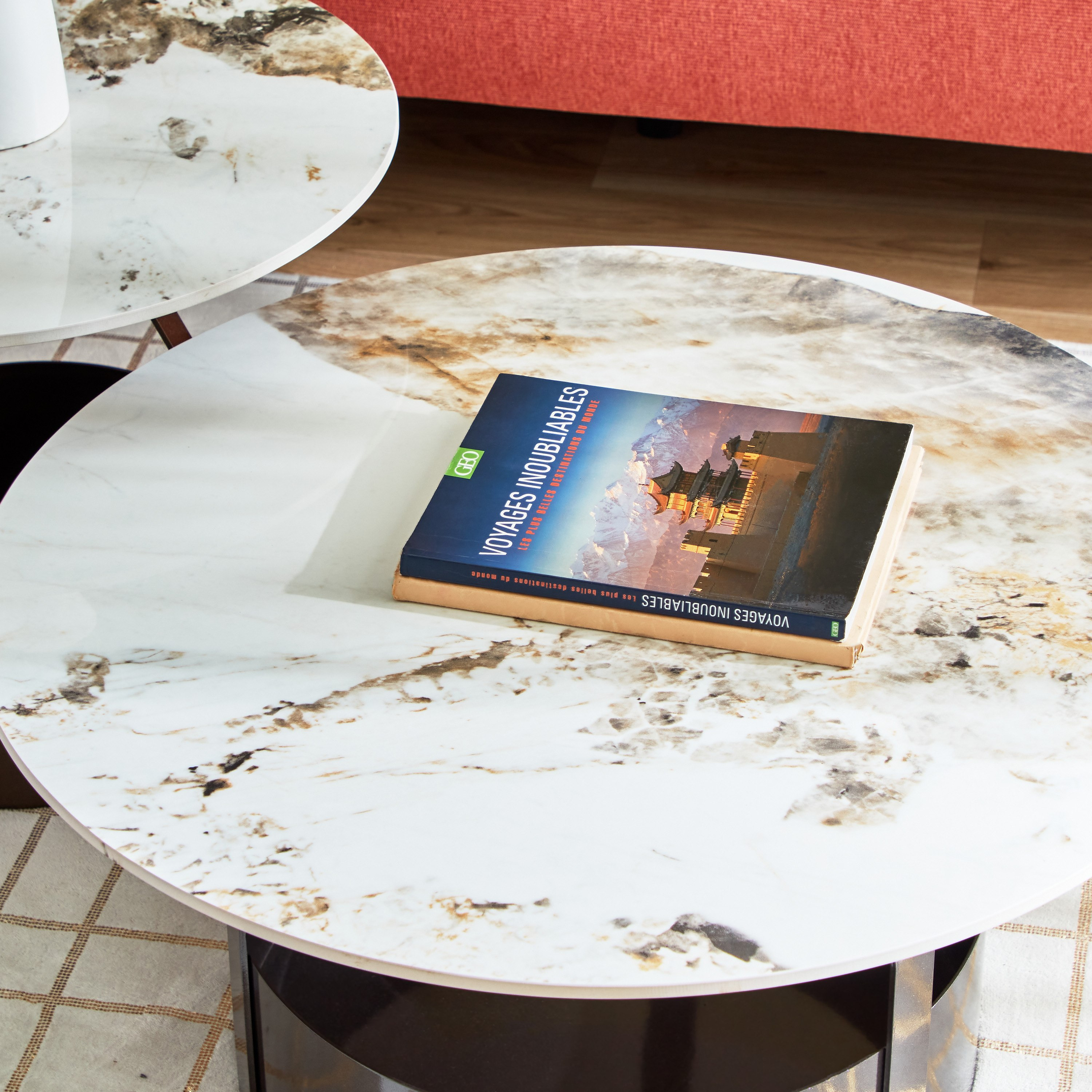 طقم طاولة قهوة من الحجر الملبد قطعتين - روش-hbxlivingroom-tablesandstands-coffeetables-image-3