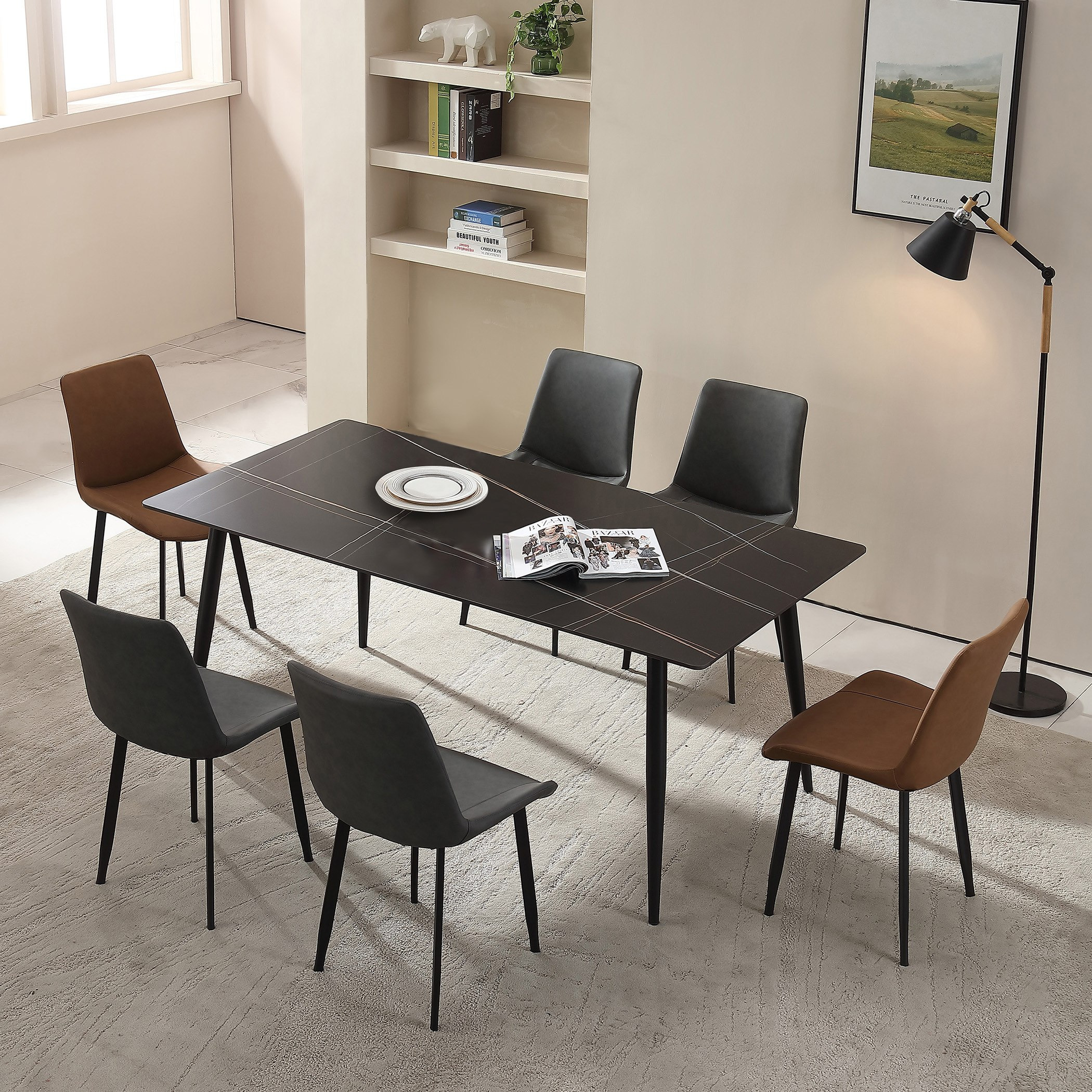 طاولة سفرة من الحجر الملبد 6 مقاعد من مارويل - كبيرة جدًا-hbxdiningroom-diningtablesandsets-diningtables-sixseater-image-1