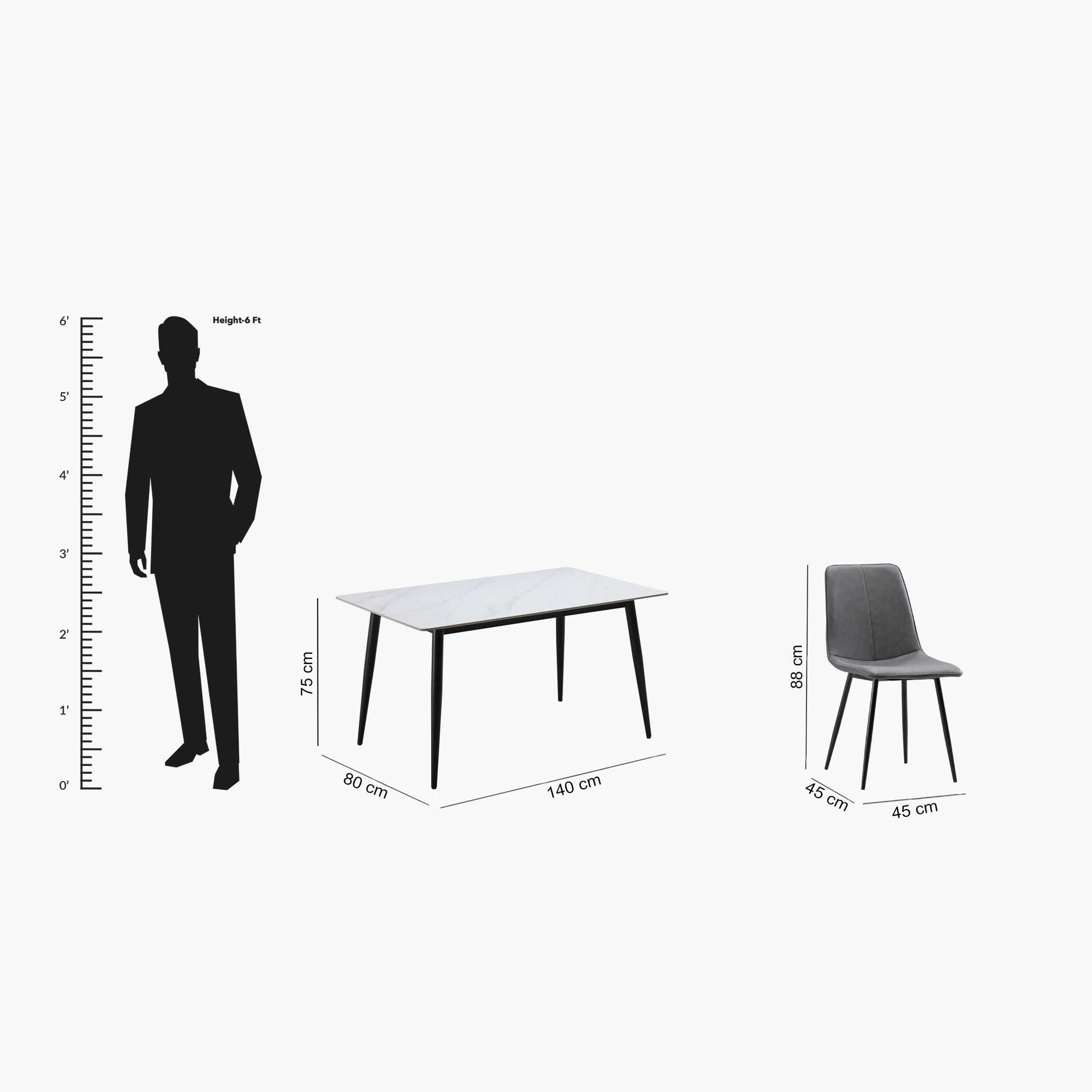 طقم سفرة من الحجر الملبد 6 مقاعد من جراويل-hbxfurniture-diningtablesandsets-diningsets-sixseater-image-11