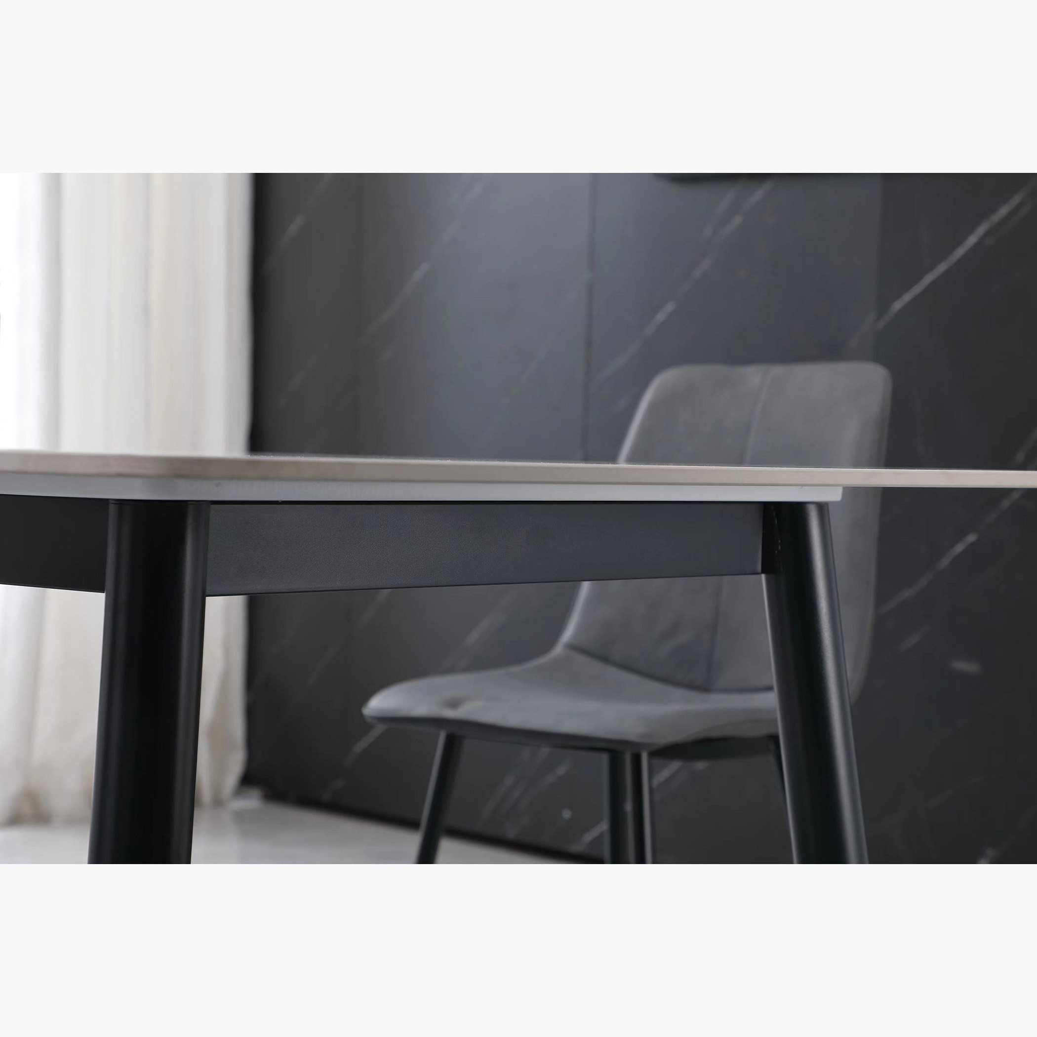طقم سفرة من الحجر الملبد 6 مقاعد من جراويل-hbxfurniture-diningtablesandsets-diningsets-sixseater-image-6