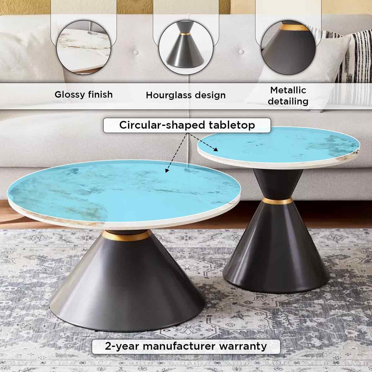 طاولة قهوة من الحجر الملبد من كيتال - طقم من قطعتين-hbxlivingroom-tablesandstands-coffeetables-image-5