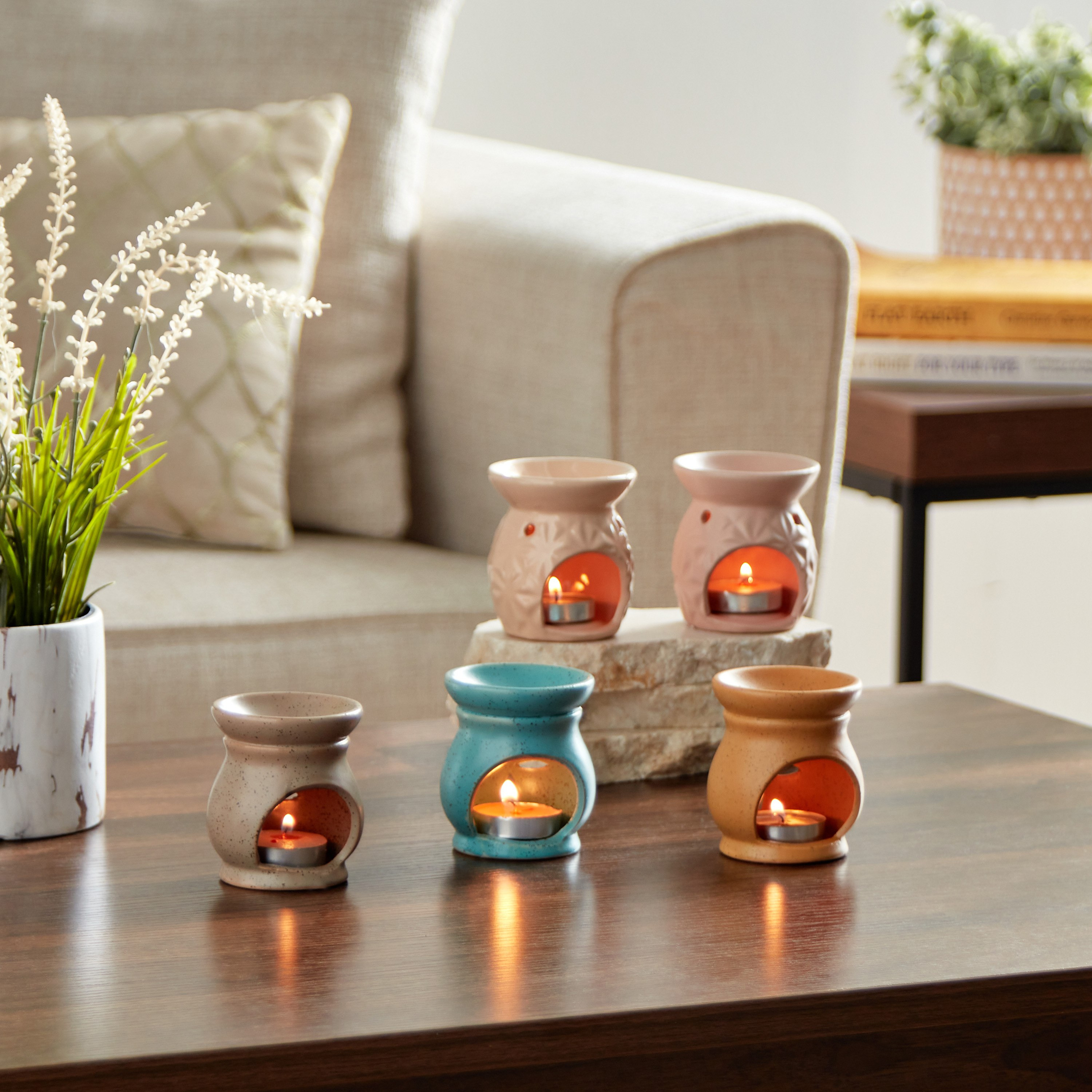 مبخرة زيت سيراميك من زيستي - 6.5x6.5x7.5 سم-hbxhomeware-hbxdecorandfurnishings-image-5