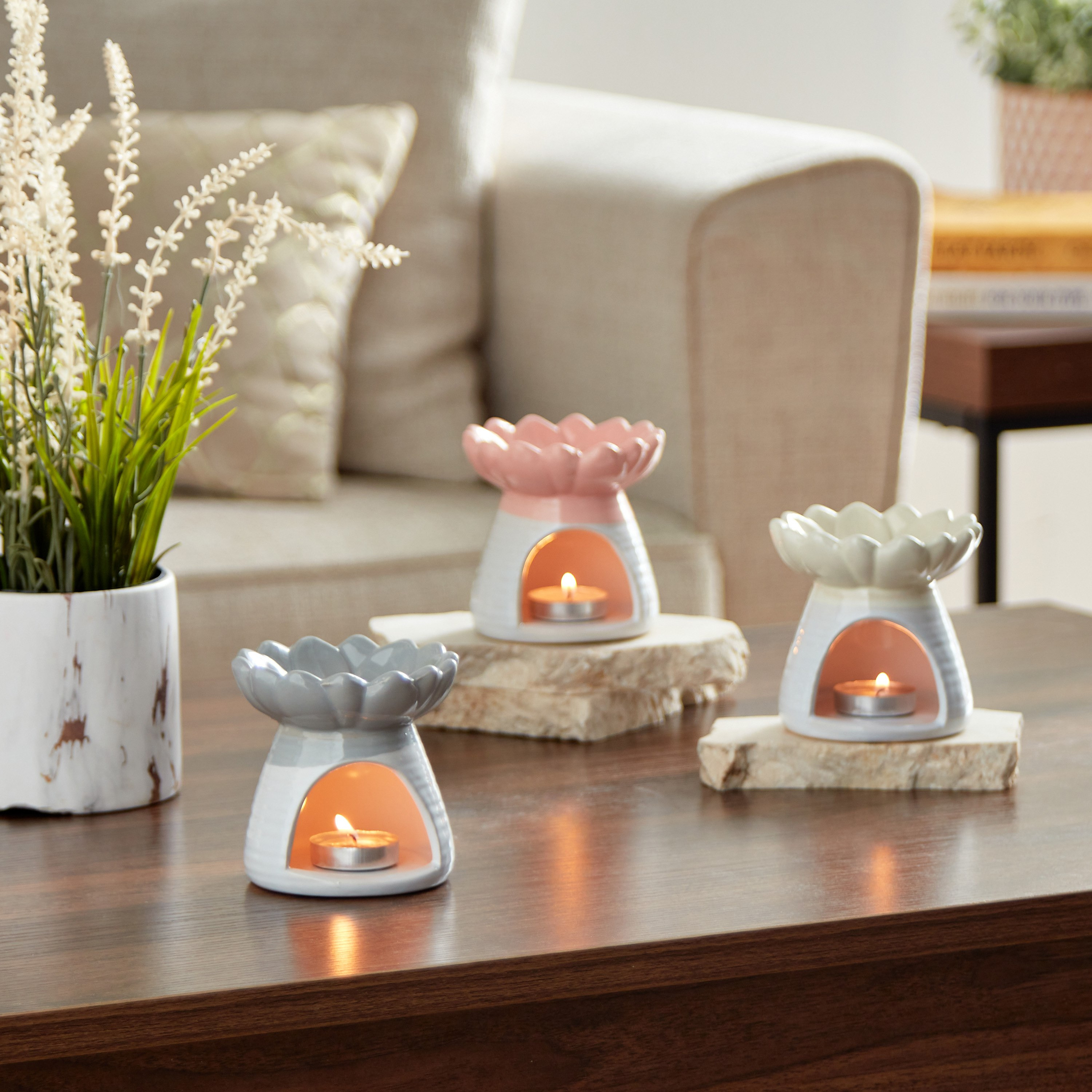 Zesty Buddha Ceramic Oil Burner - 9x9x9 cm-PROMO_HB_AE_B1G1_250925-image-4