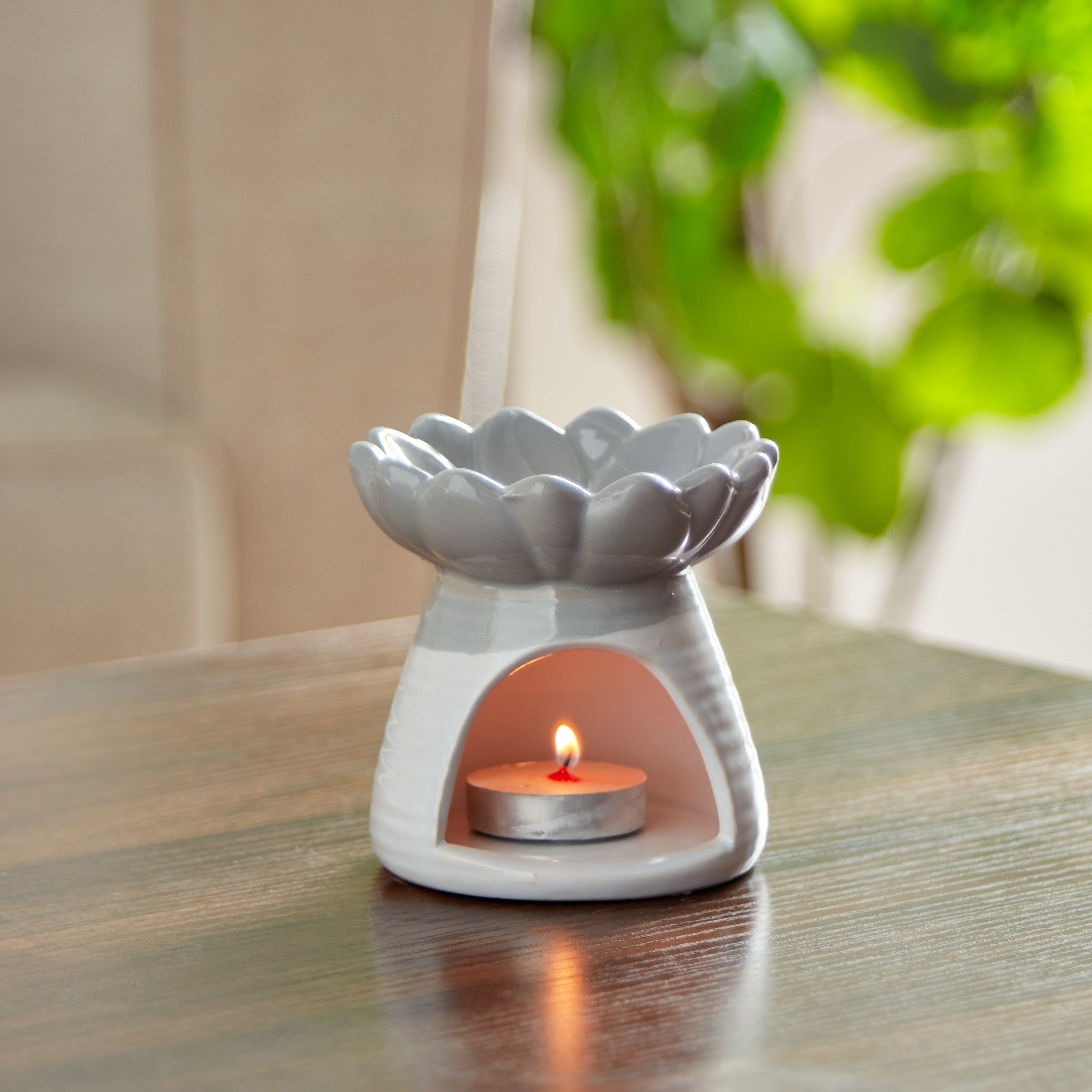 مبخرة زيت سيراميك من زيستي - 9x9x9 سم-hbxhomeware-hbxdecorandfurnishings-image-1