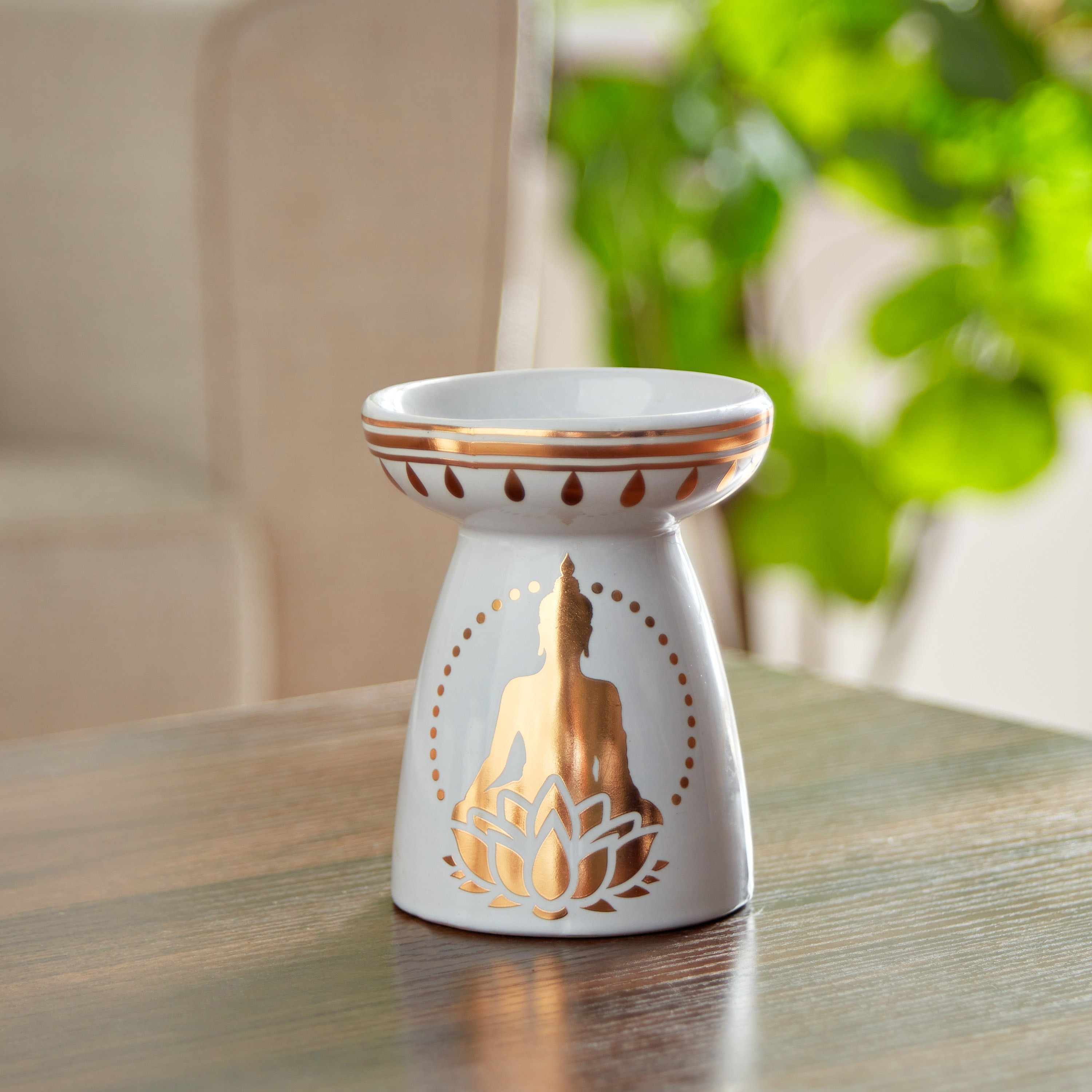 مبخرة زيت سيراميك من زيستي - 9x9x12 سم-hbxhomeware-hbxdecorandfurnishings-image-3