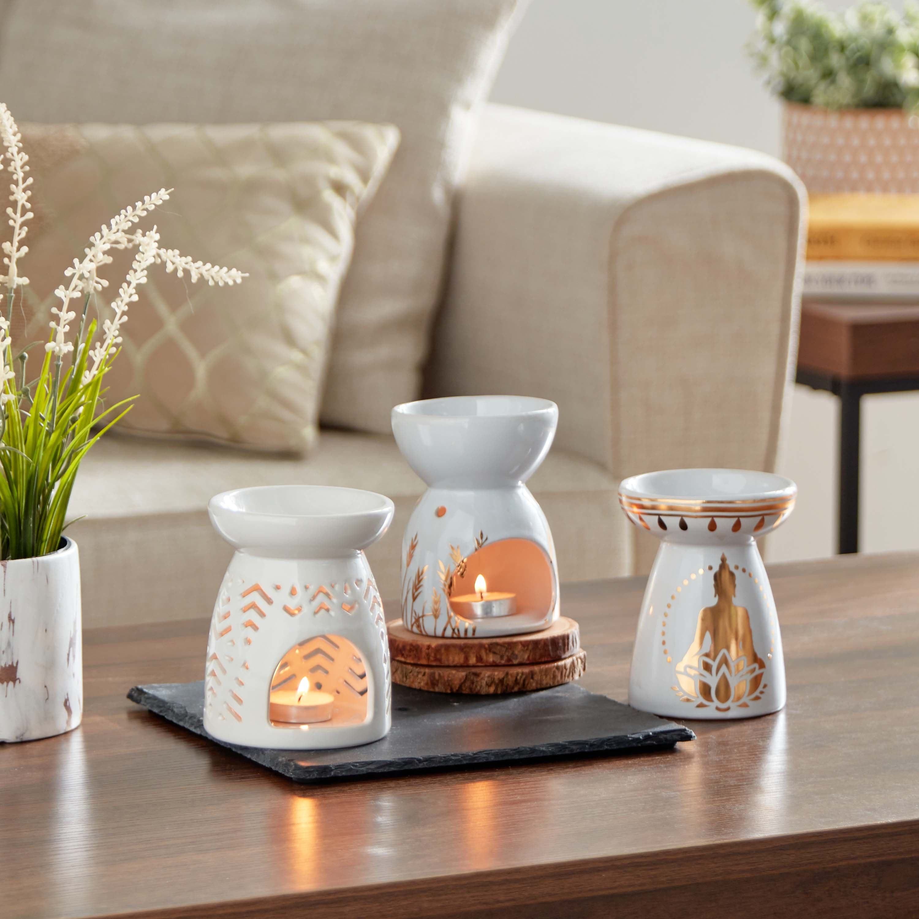 مبخرة زيت سيراميك من زيستي - 9x9x12 سم-hbxhomeware-hbxdecorandfurnishings-image-6
